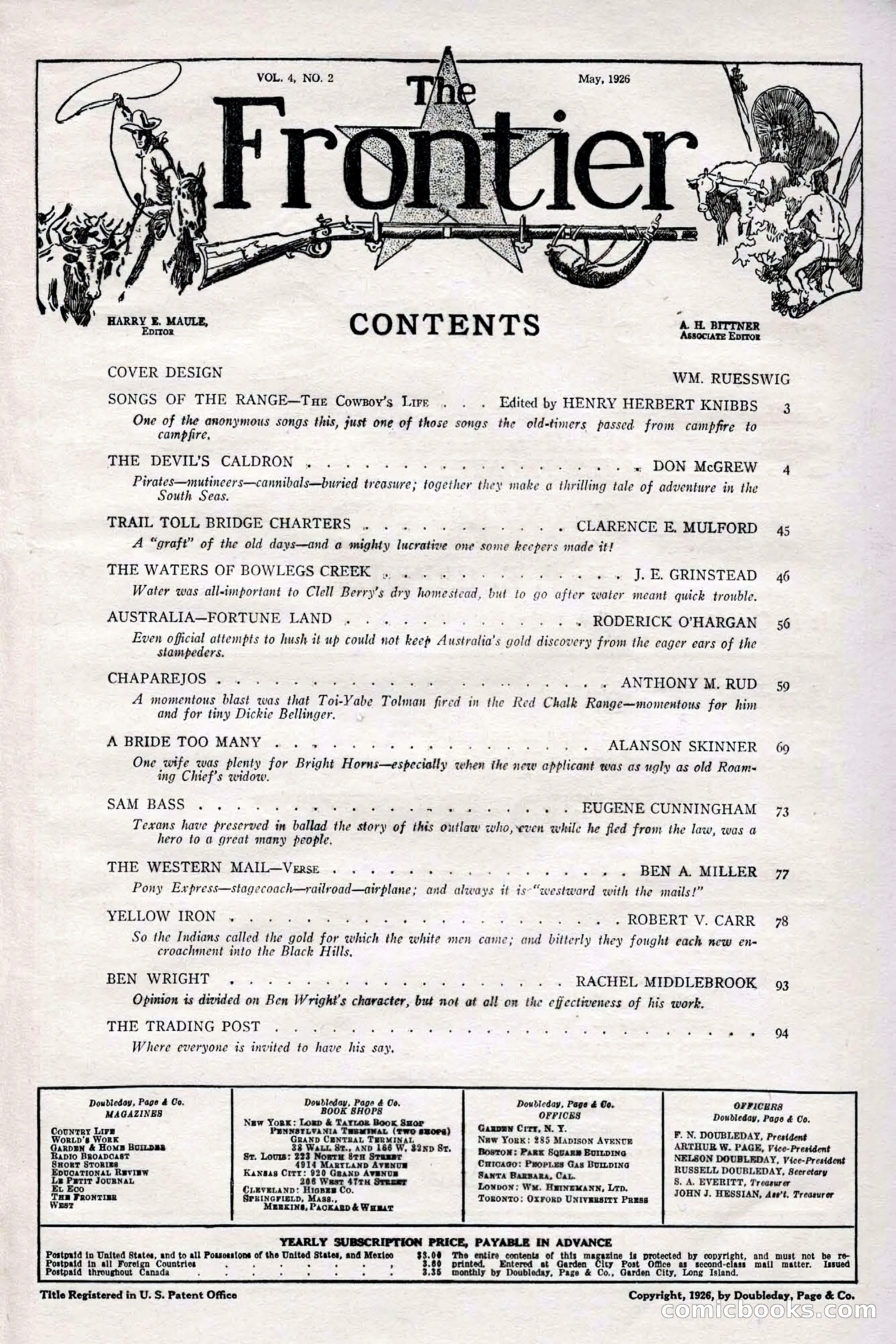 The Frontier, May 1926 — page 11 of 114