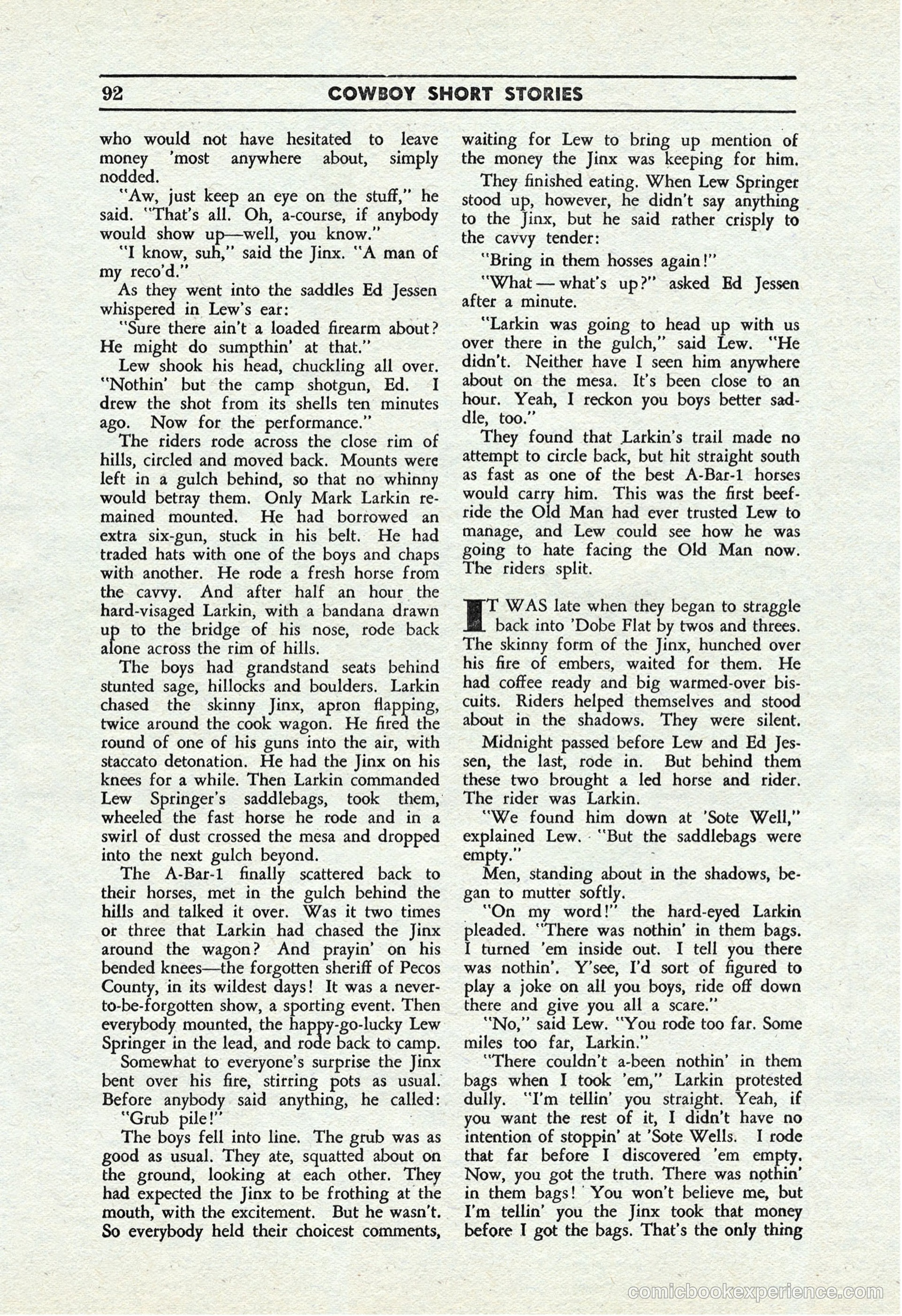 Cowboy Short Stories, November 1939 — page 91 of 114