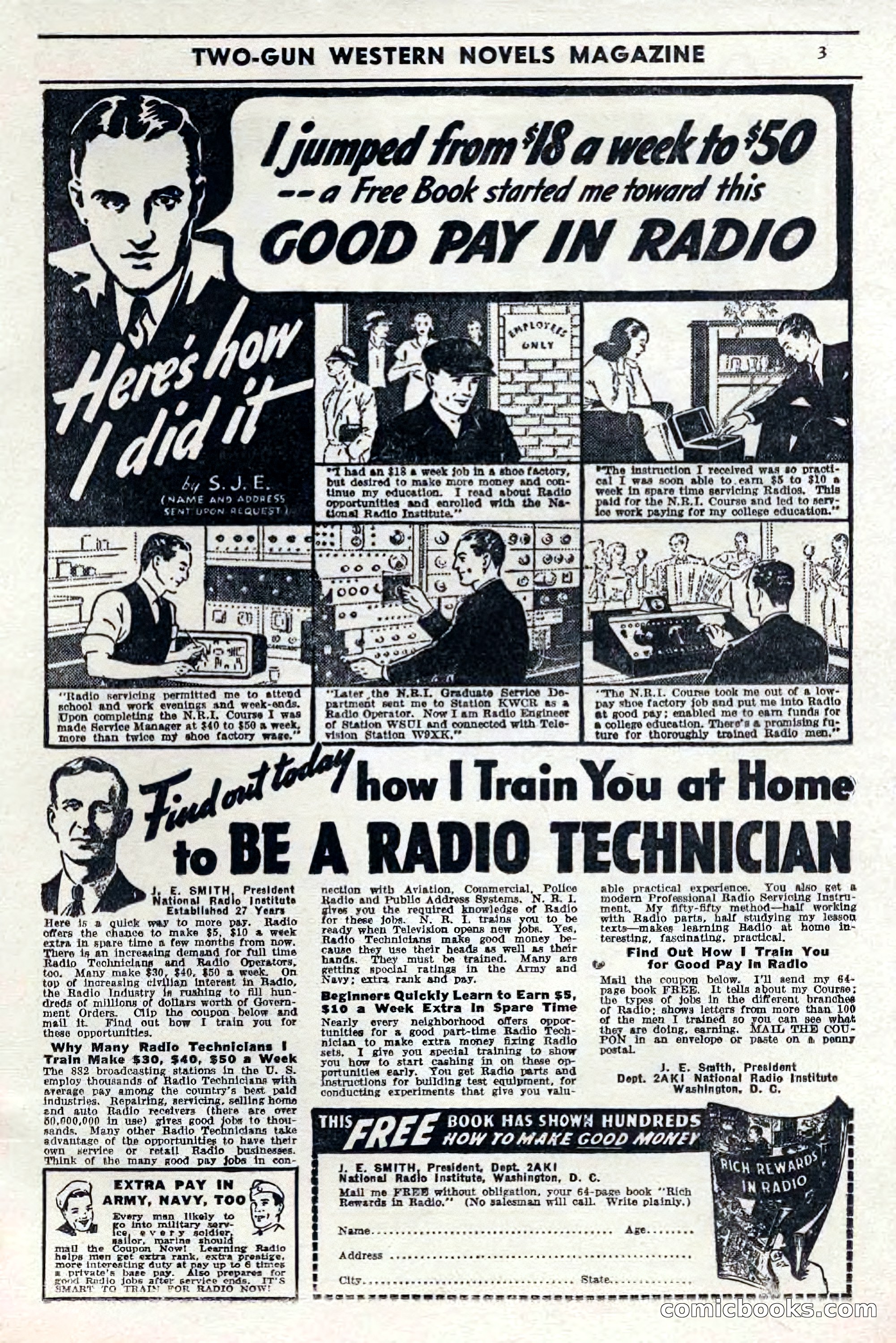 Two-Gun Western Novels Magazine, April 1942 — page 3 of 116
