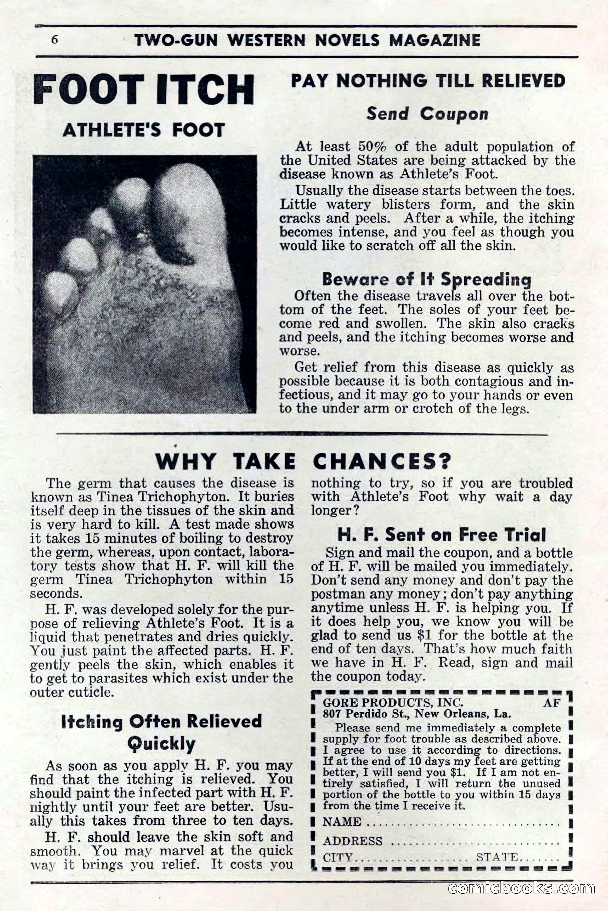 Two-Gun Western Novels Magazine, April 1942 — page 6 of 116