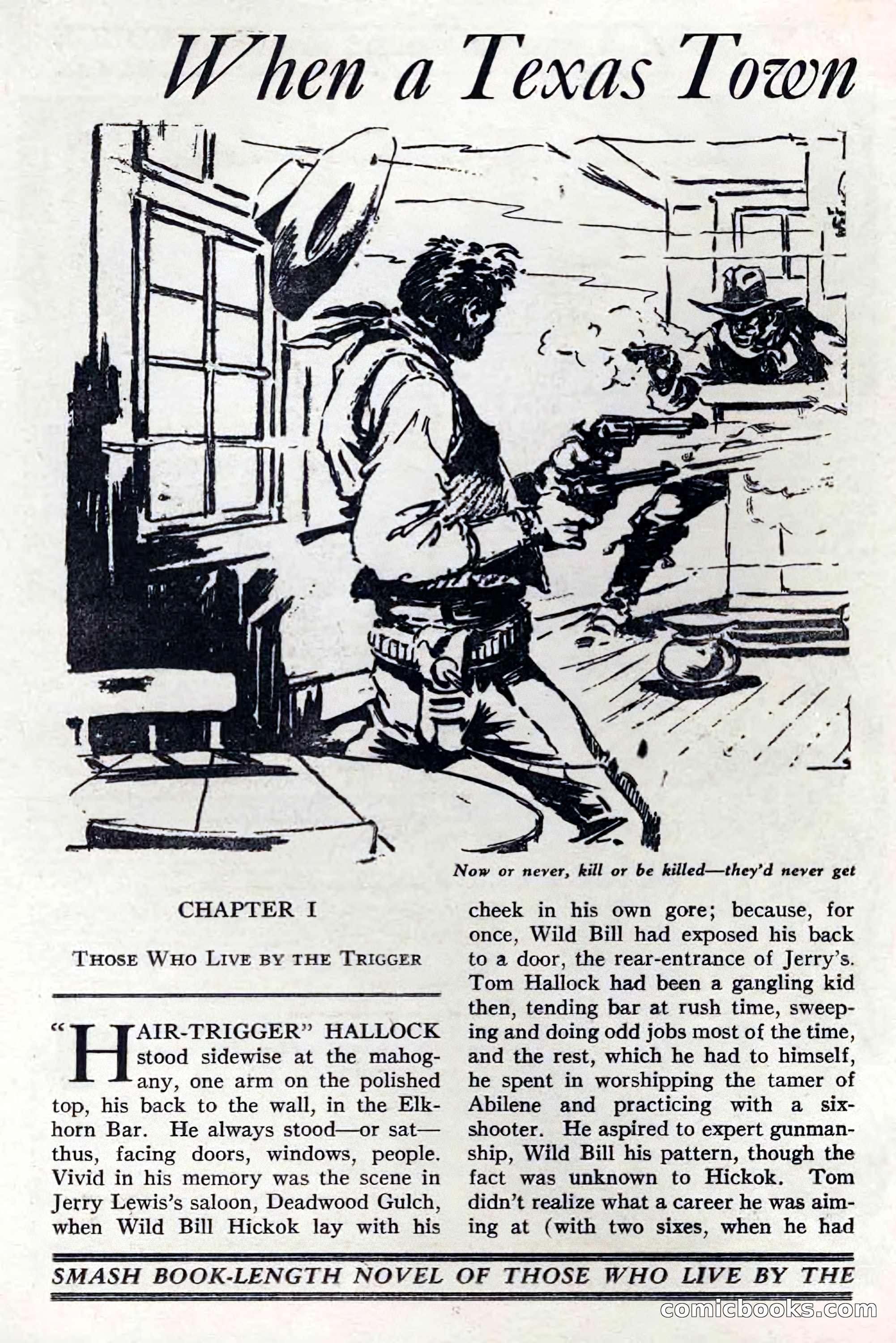 Two-Gun Western Novels Magazine, April 1942 — page 8 of 116