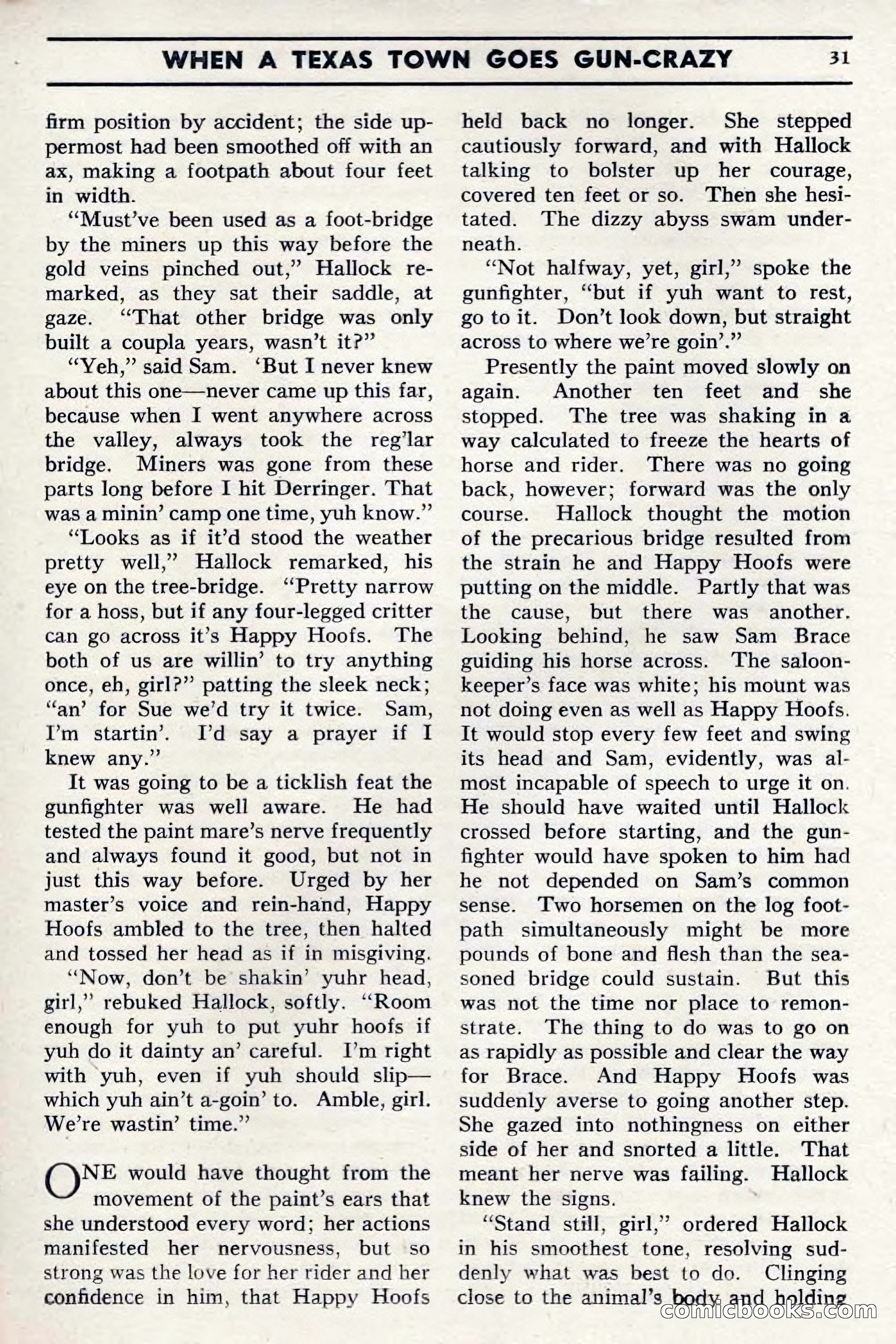 Two-Gun Western Novels Magazine, April 1942 — page 31 of 116
