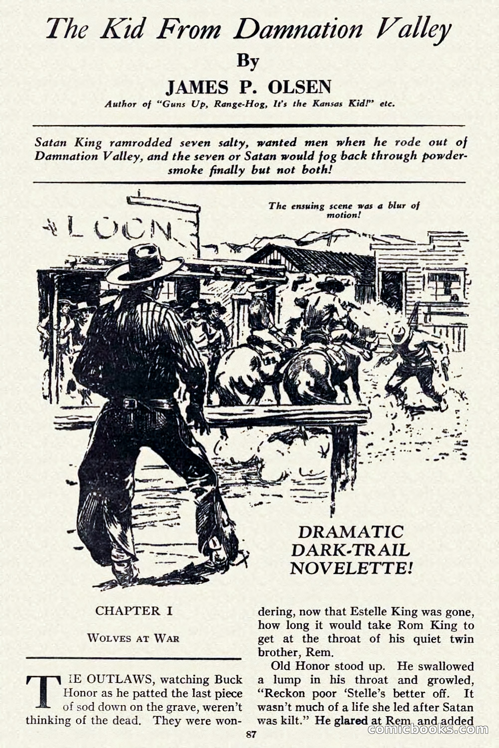 Two-Gun Western Novels Magazine, April 1942 — page 87 of 116