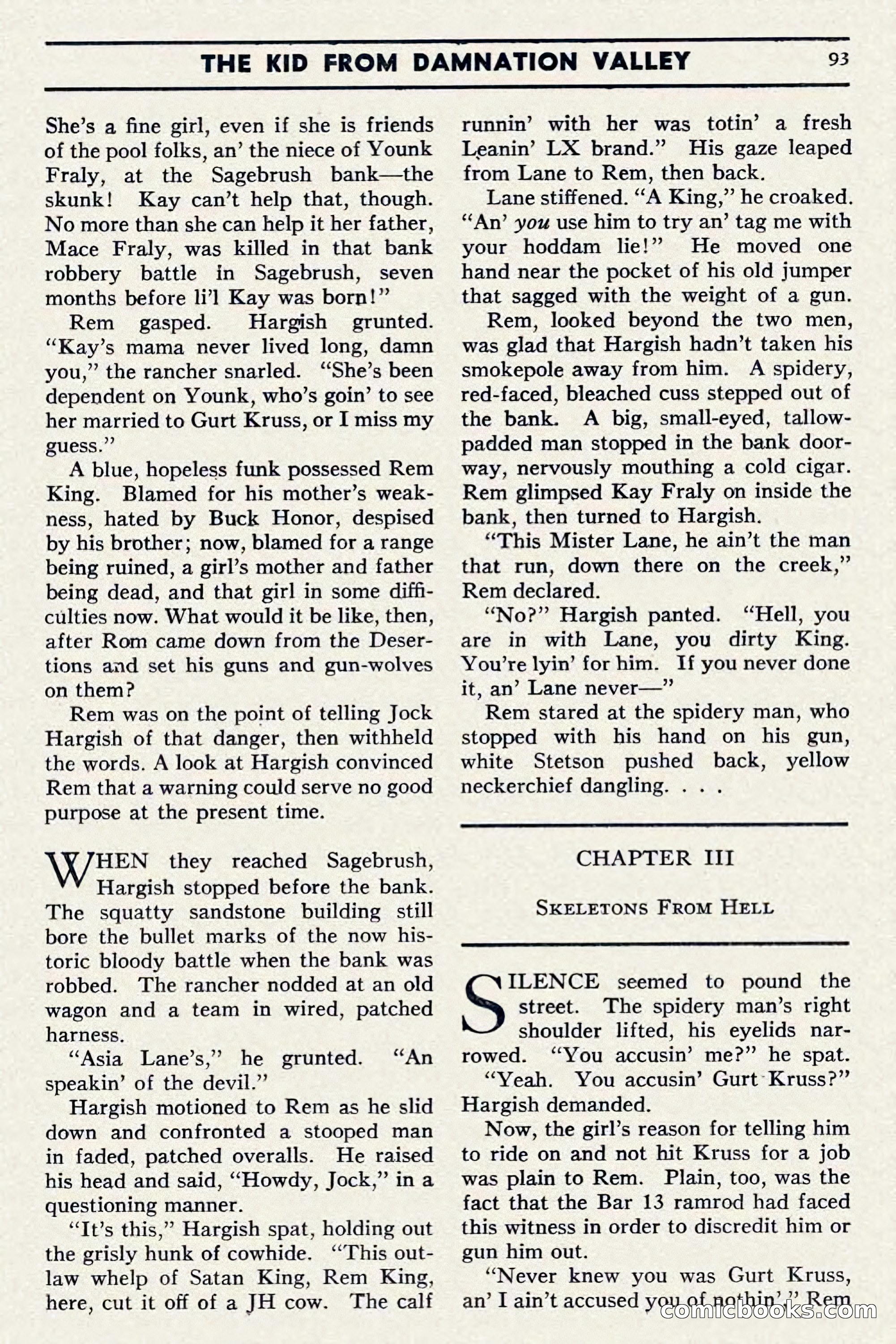 Two-Gun Western Novels Magazine, April 1942 — page 93 of 116