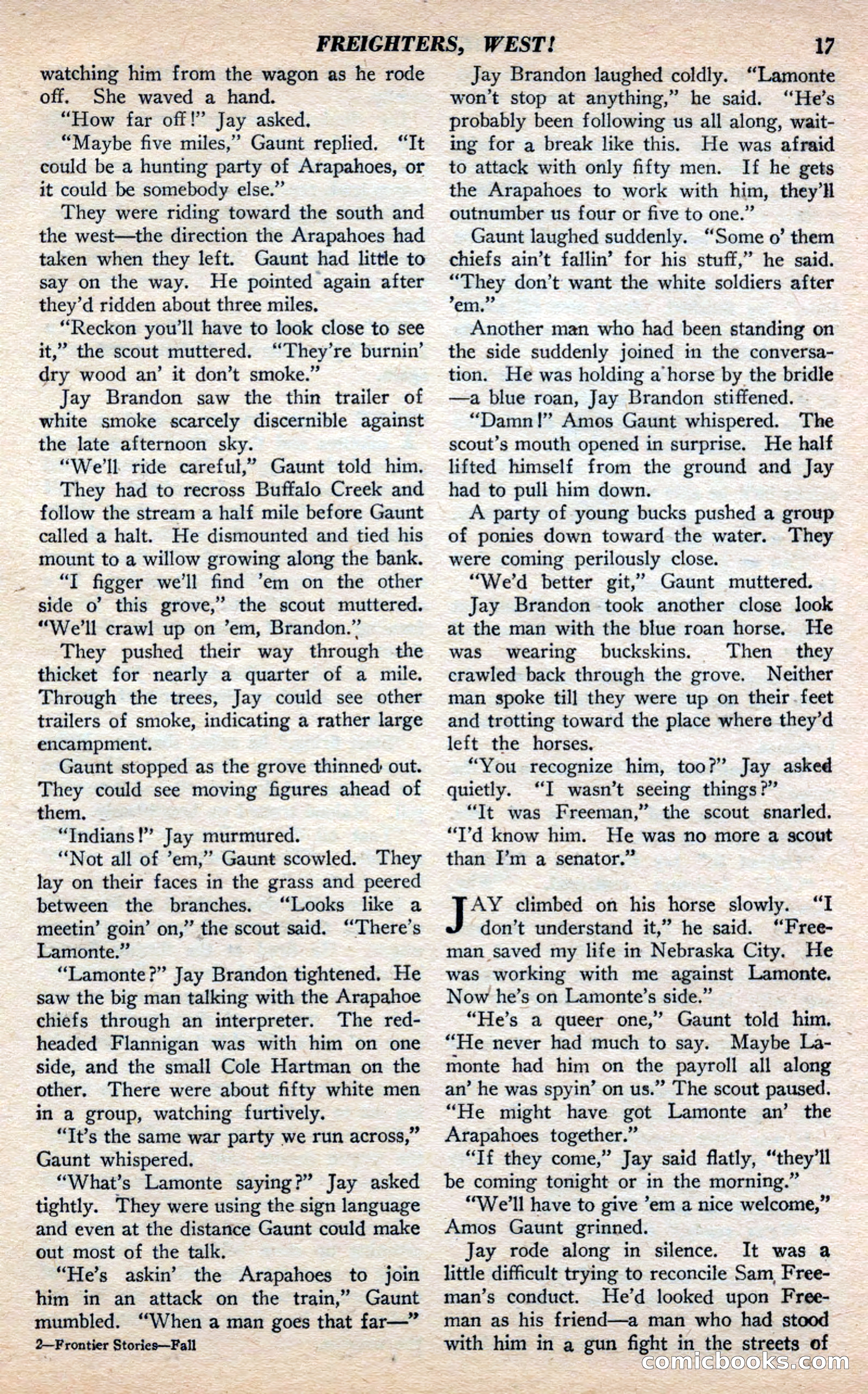 Frontier Stories, Fall 1944 — page 19 of 132