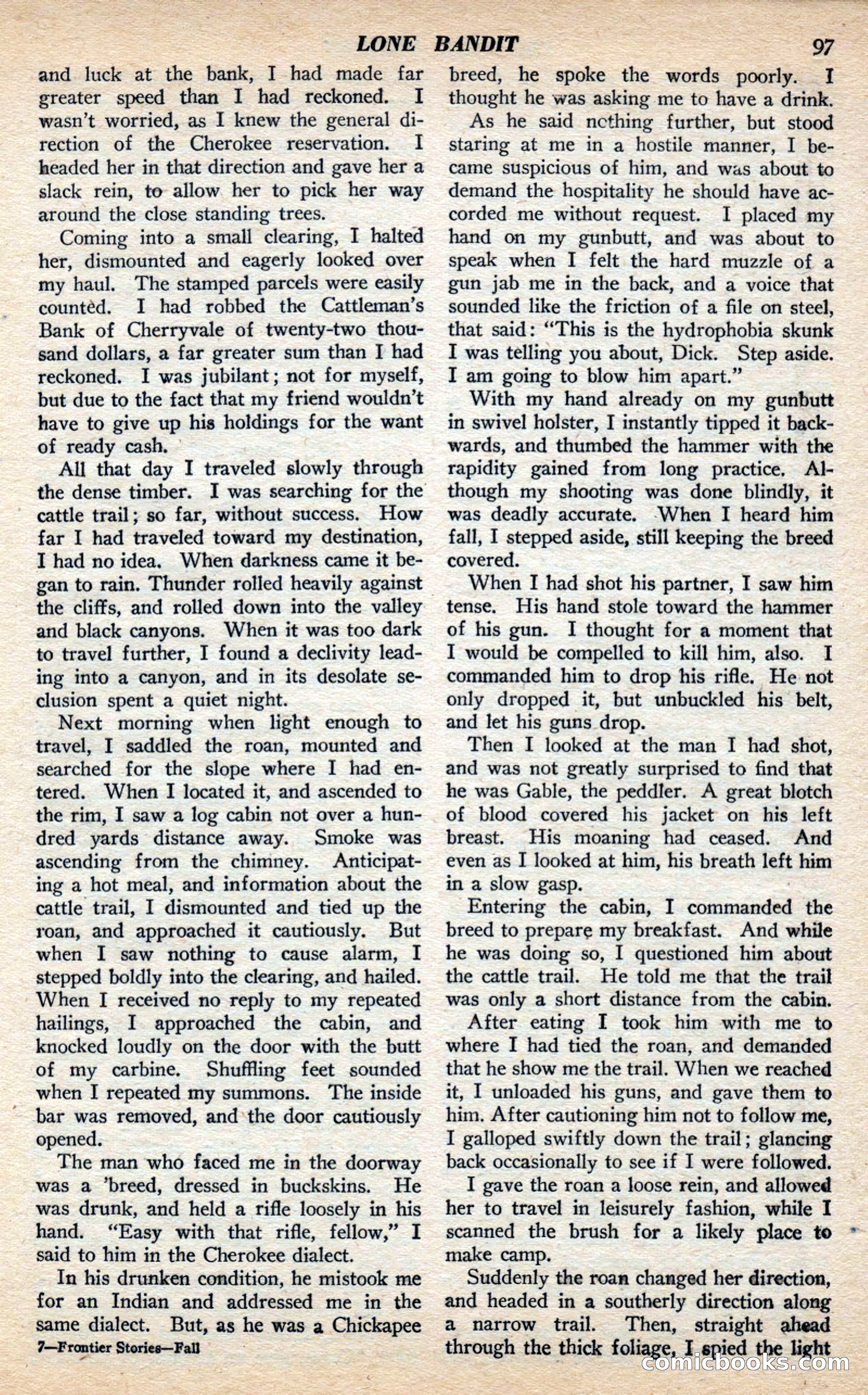 Frontier Stories, Fall 1944 — page 99 of 132