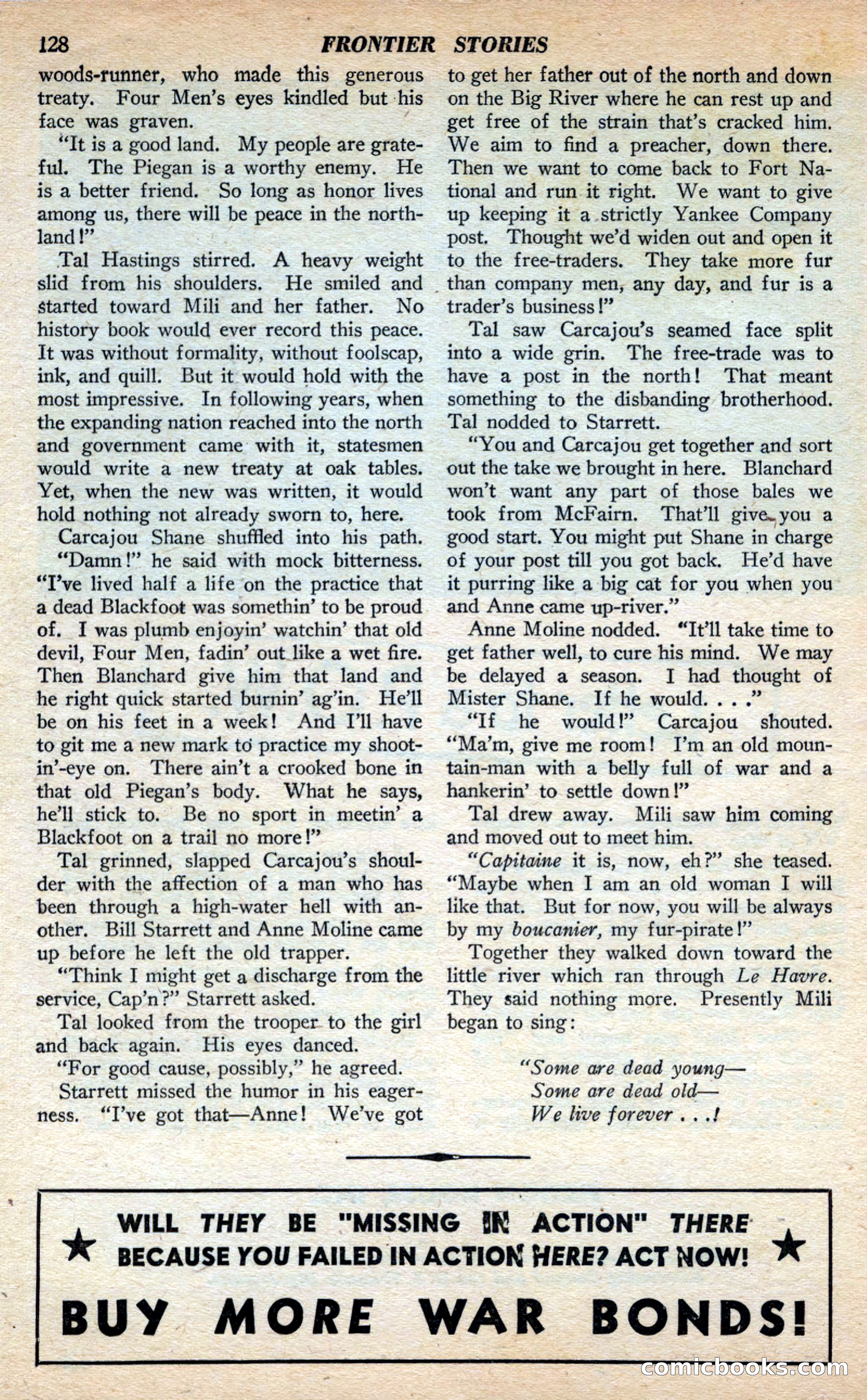 Frontier Stories, Fall 1944 — page 130 of 132