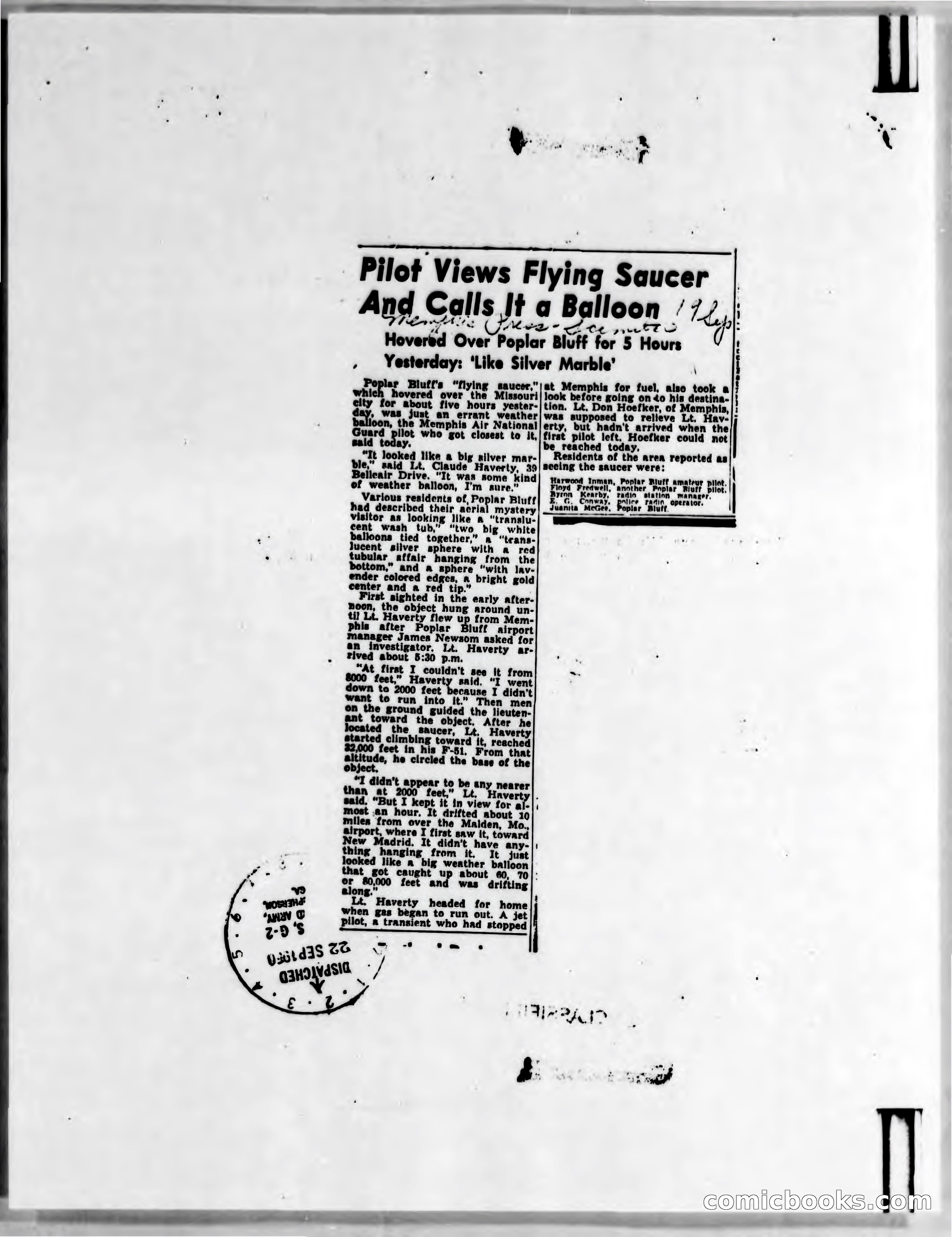 Pulp Magazine Cover, September 1950 — page 3 of 6