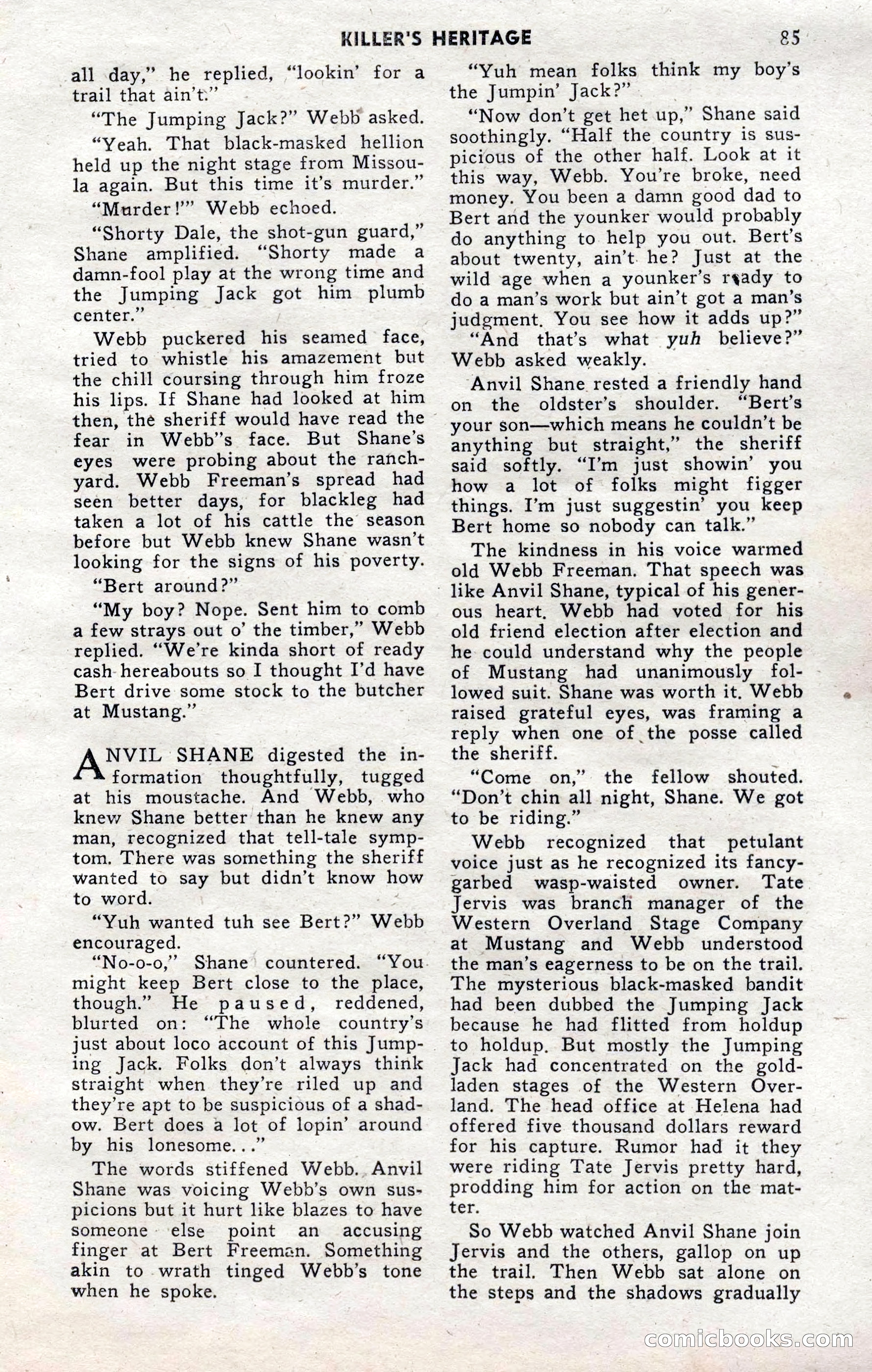 2-Gun Western, November 1955 — page 85 of 100