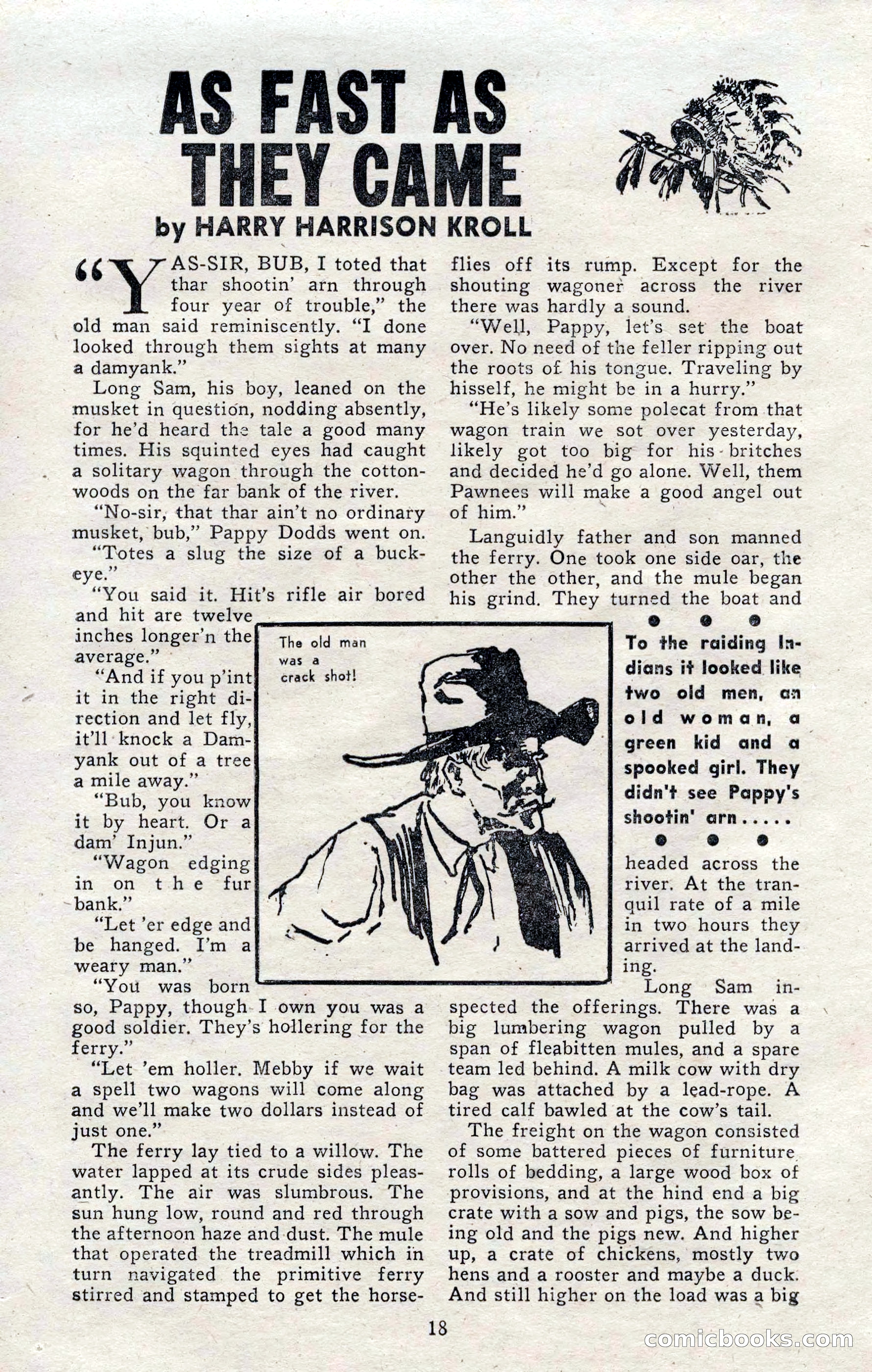 2-Gun Western, November 1955 — page 17 of 99