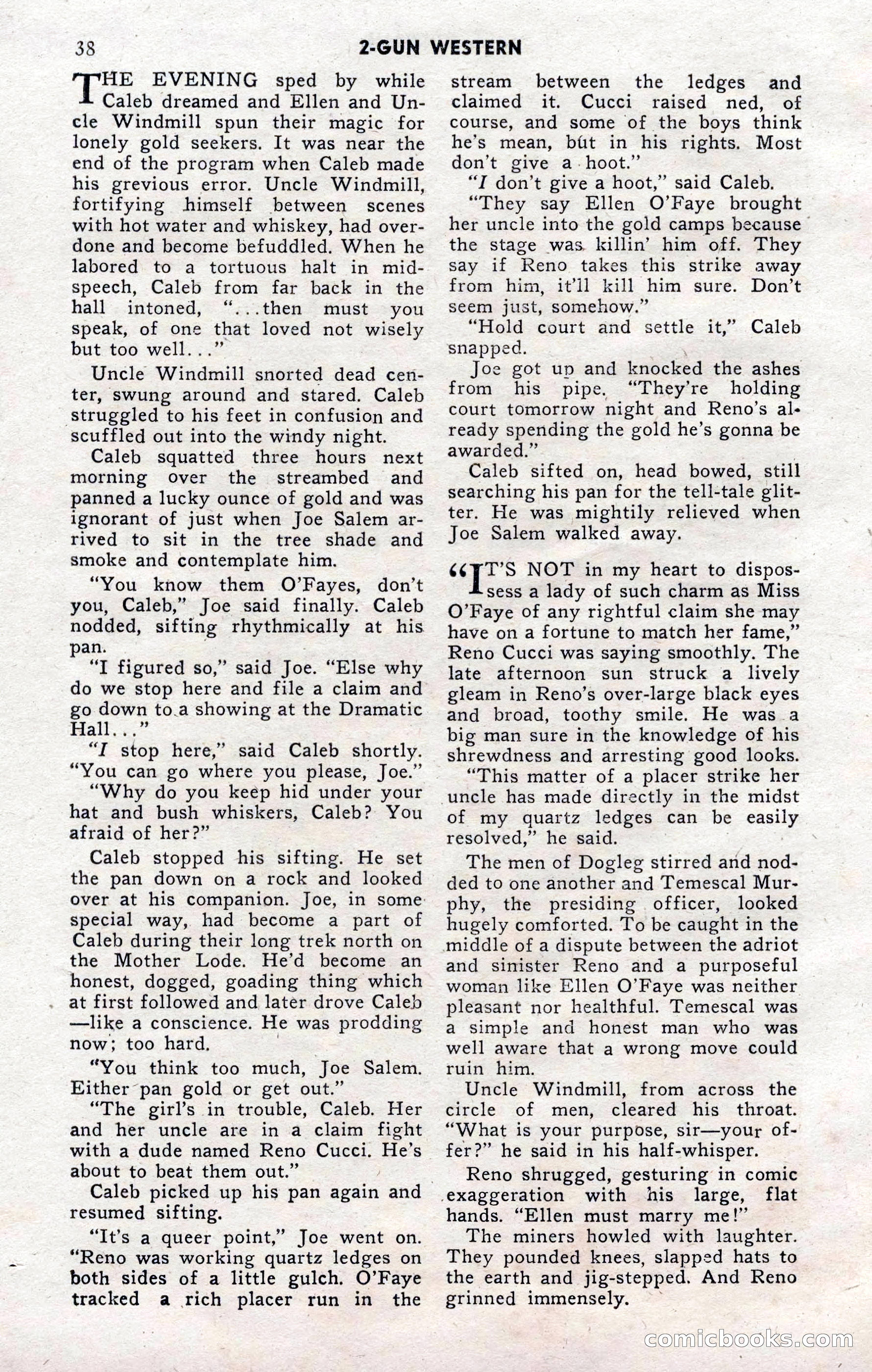 2-Gun Western, November 1955 — page 37 of 99