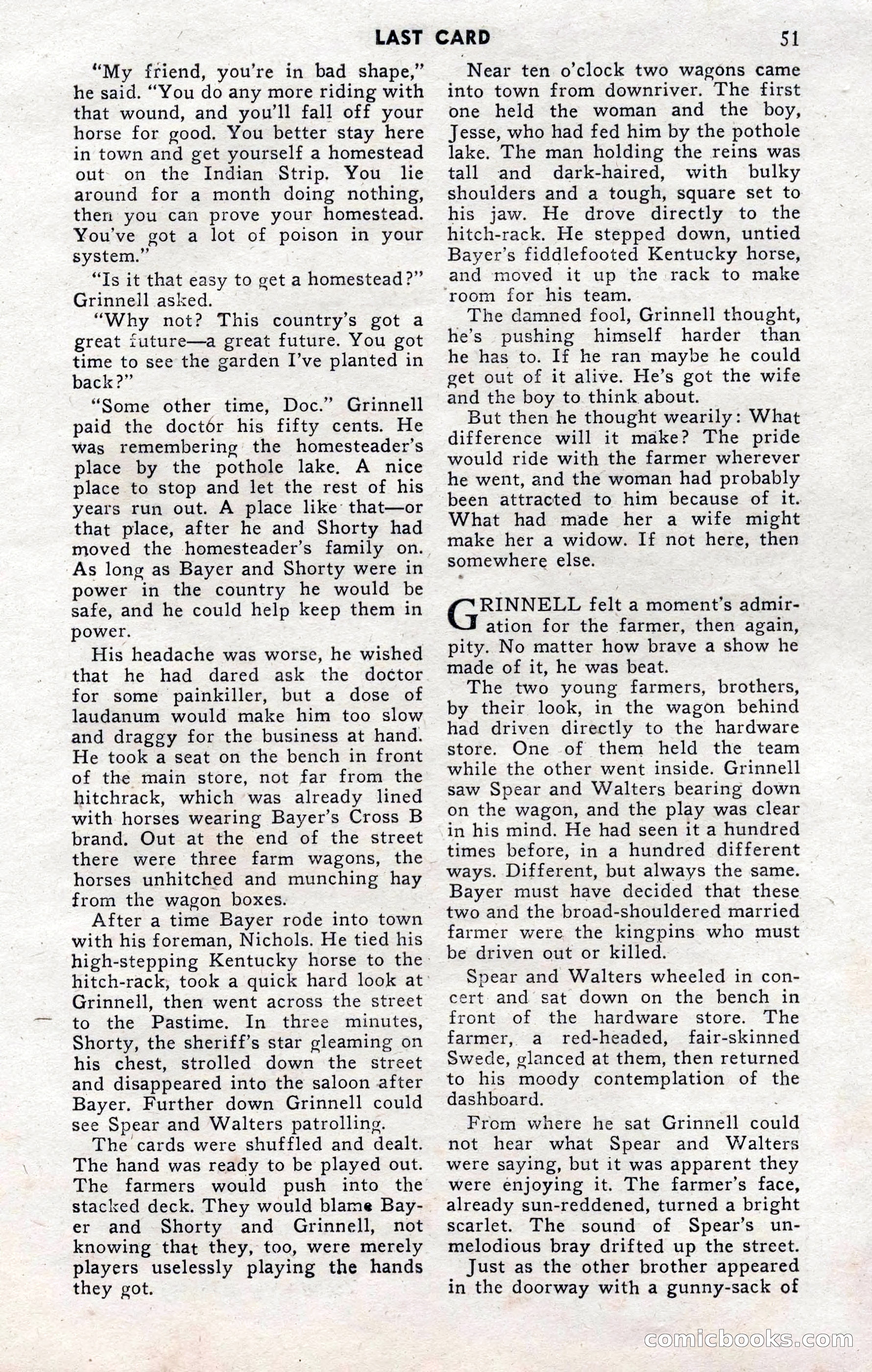 2-Gun Western, November 1955 — page 50 of 99
