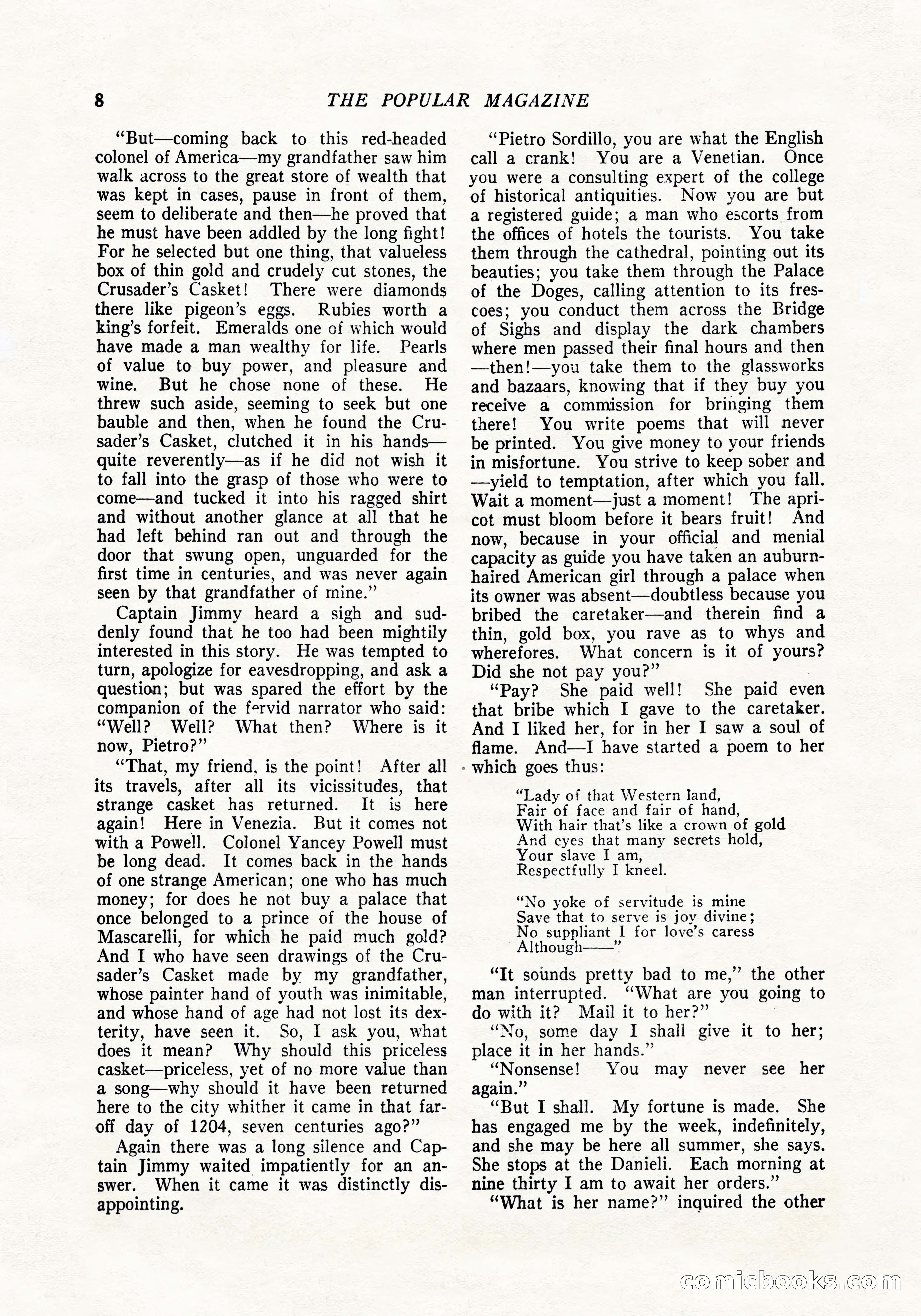 The Popular Magazine, April 20, 1924 — page 10 of 400
