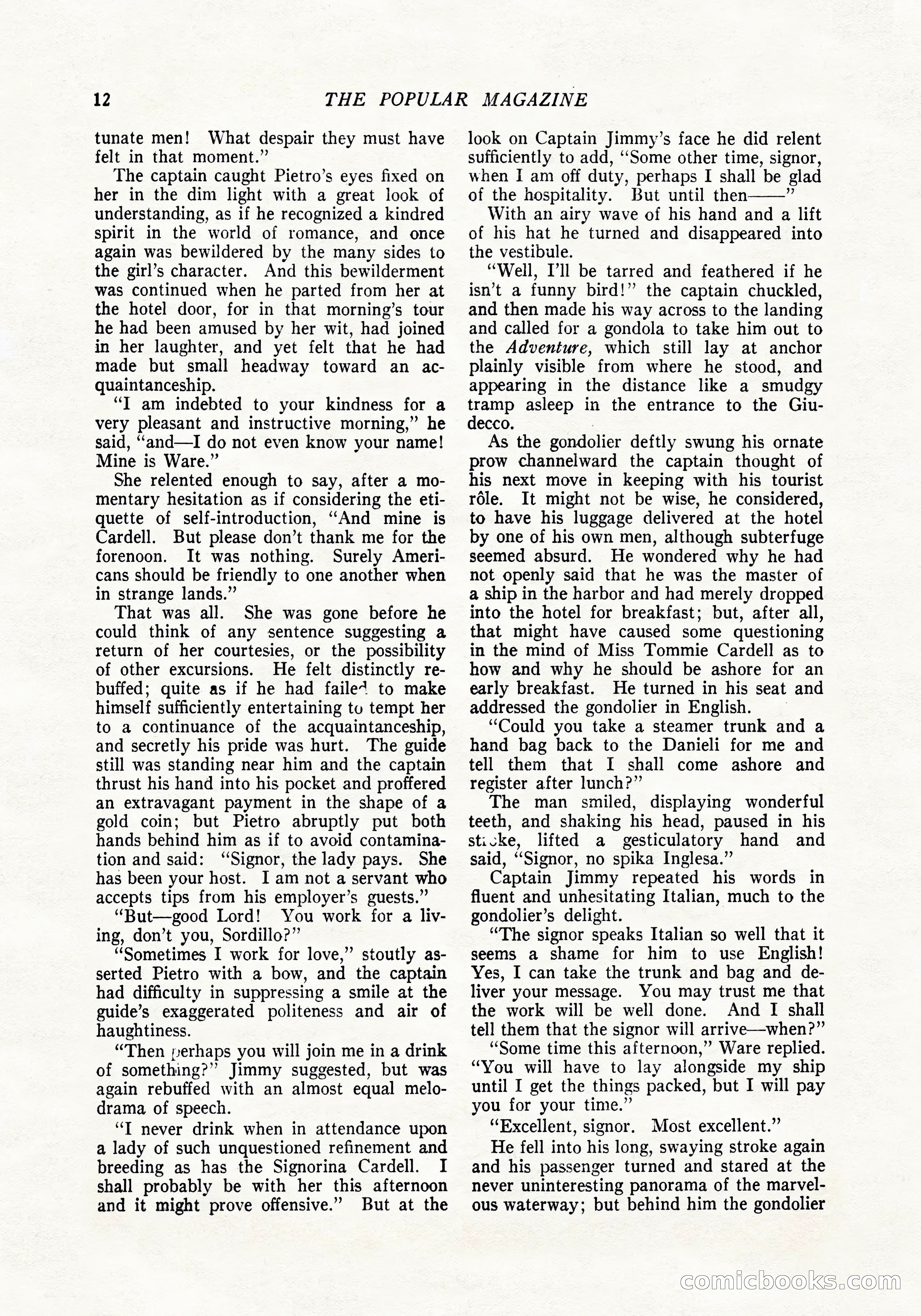 The Popular Magazine, April 20, 1924 — page 14 of 400