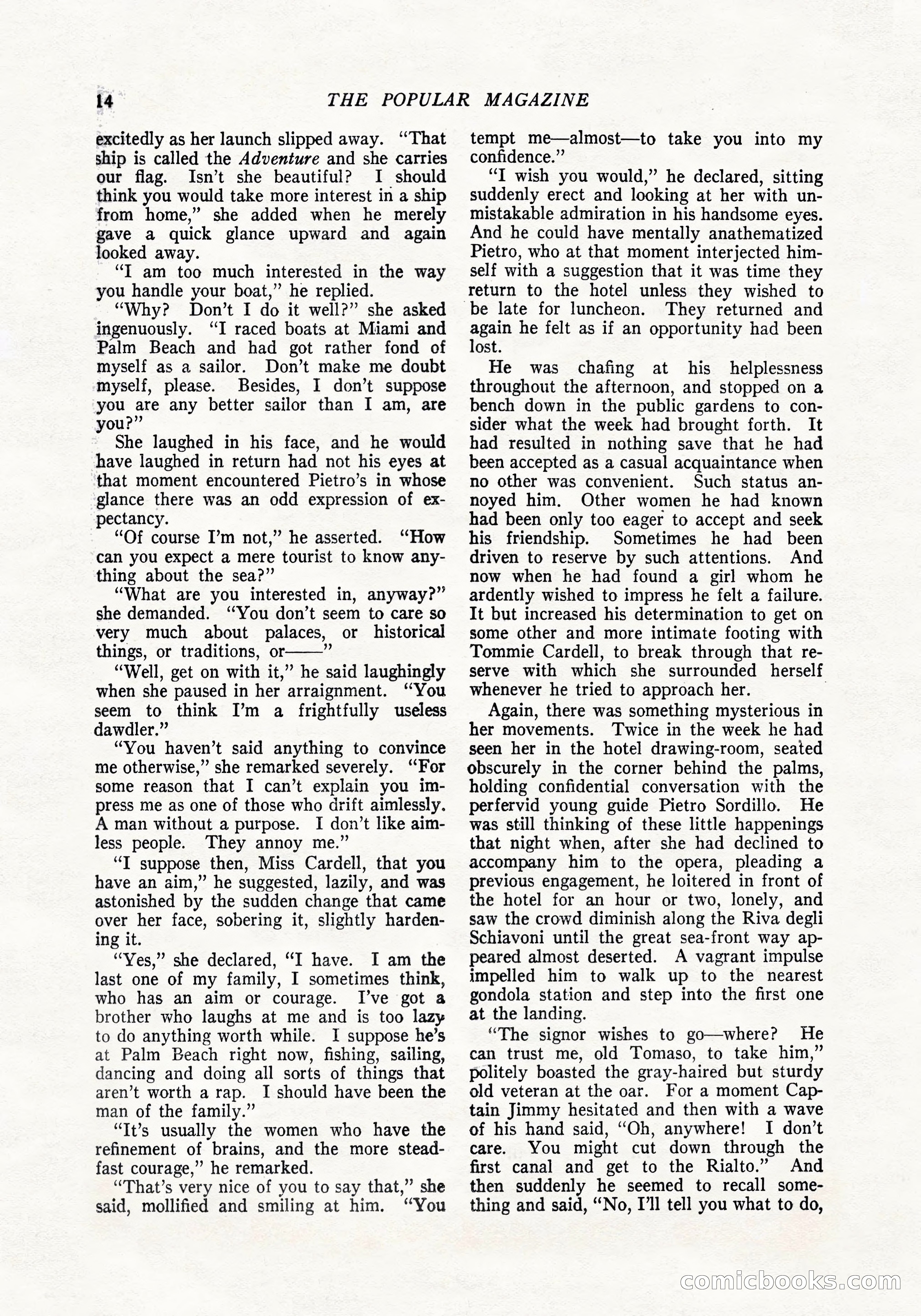 The Popular Magazine, April 20, 1924 — page 16 of 400