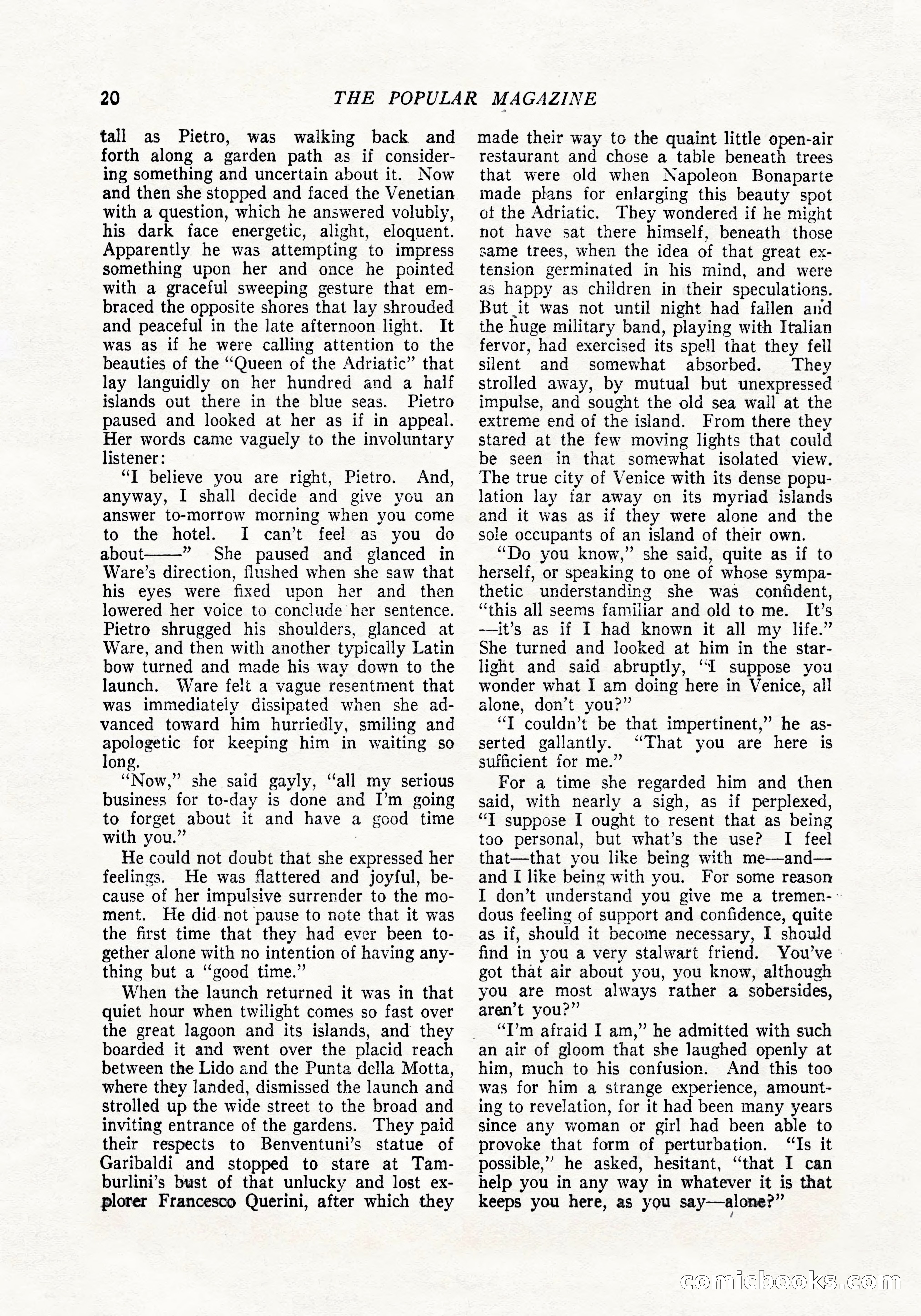 The Popular Magazine, April 20, 1924 — page 22 of 400