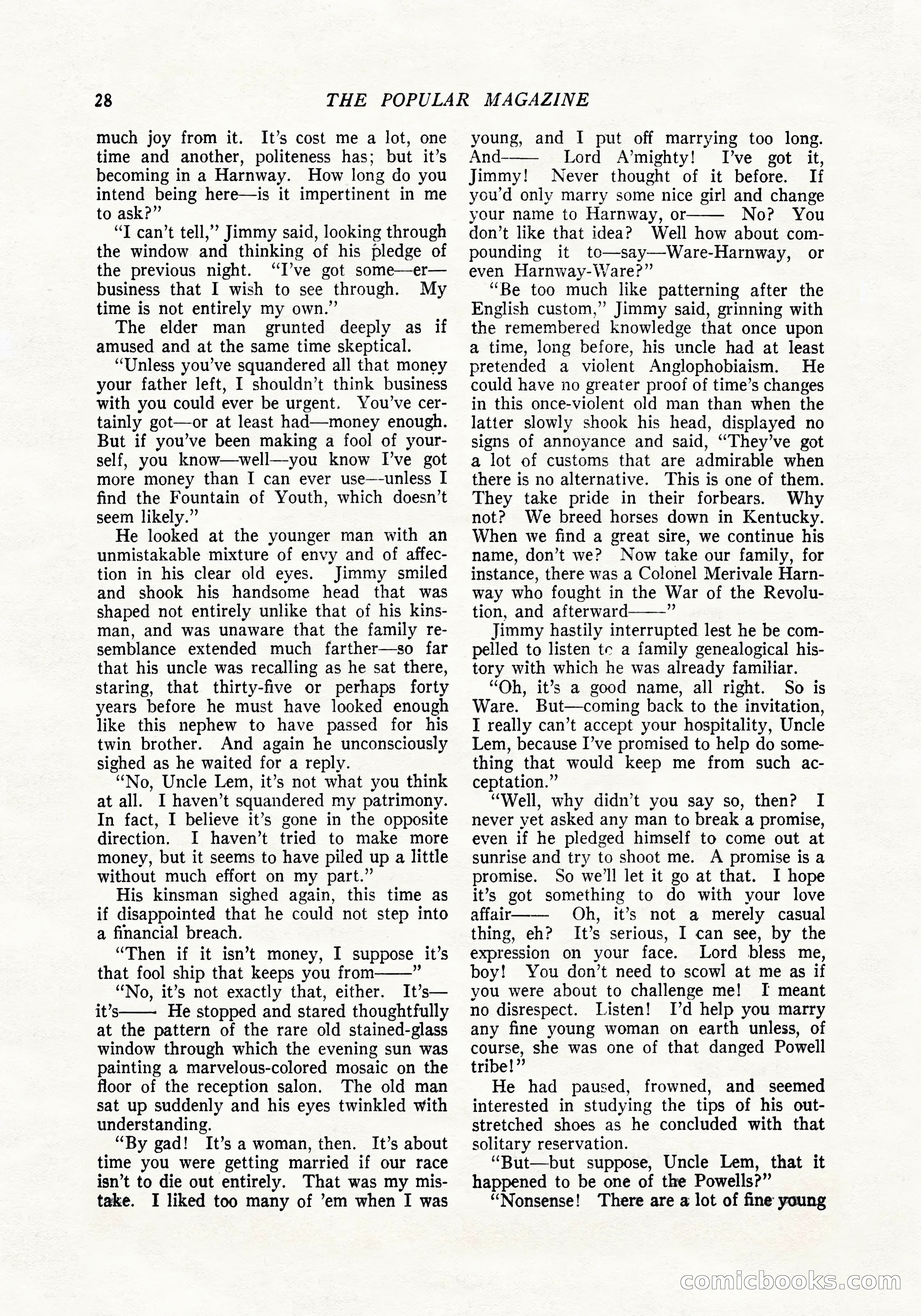 The Popular Magazine, April 20, 1924 — page 30 of 400