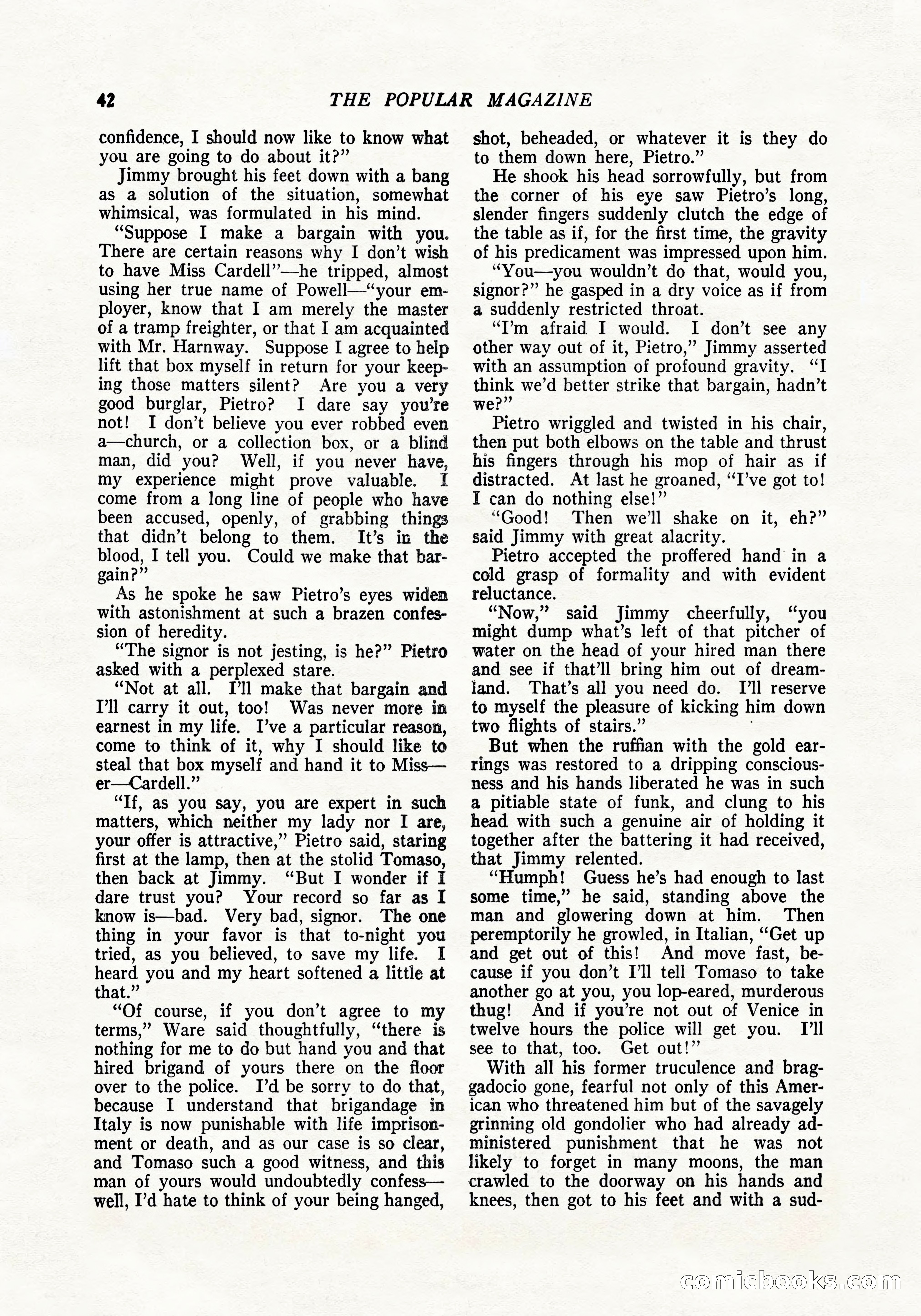 The Popular Magazine, April 20, 1924 — page 44 of 400