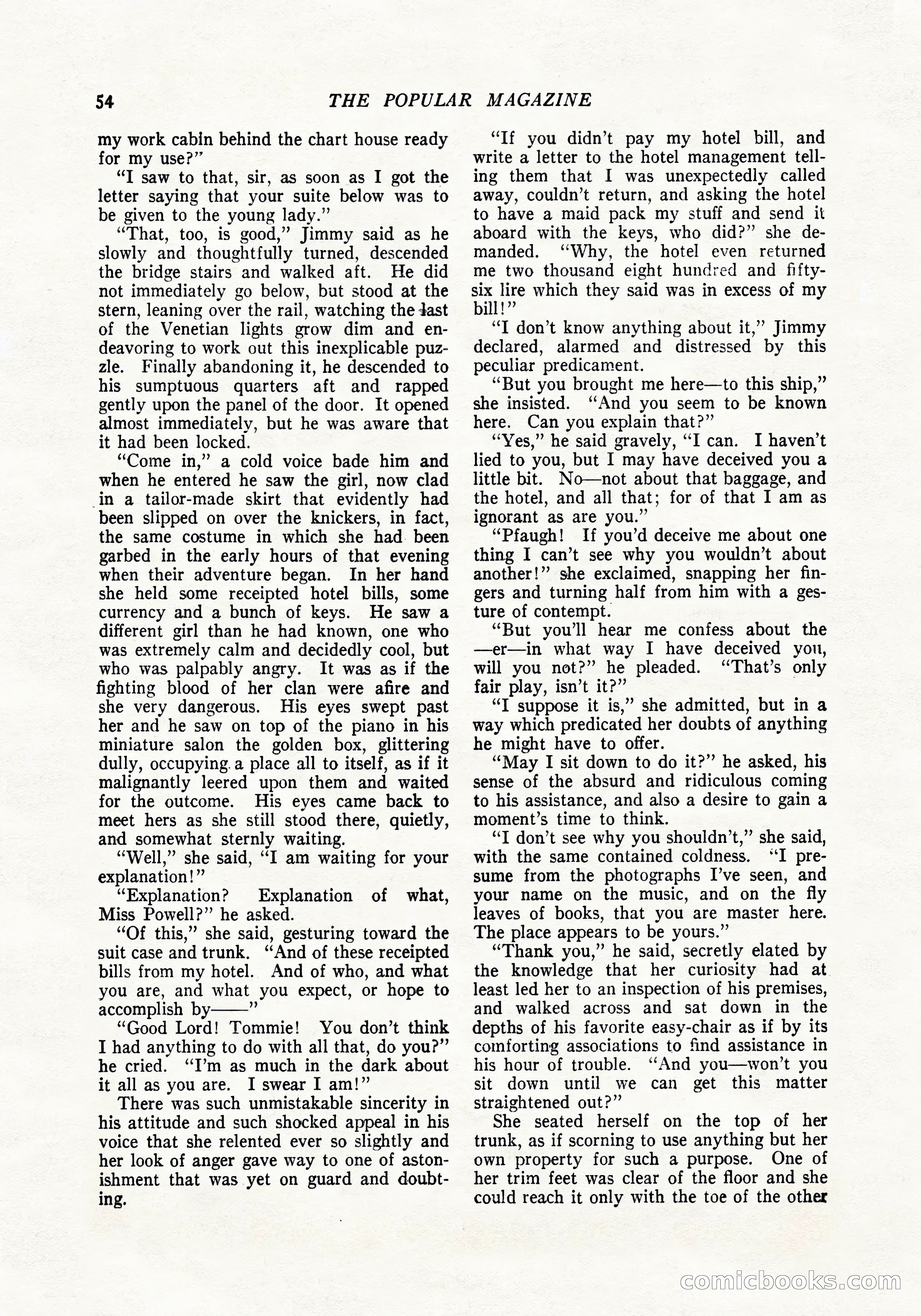 The Popular Magazine, April 20, 1924 — page 56 of 400