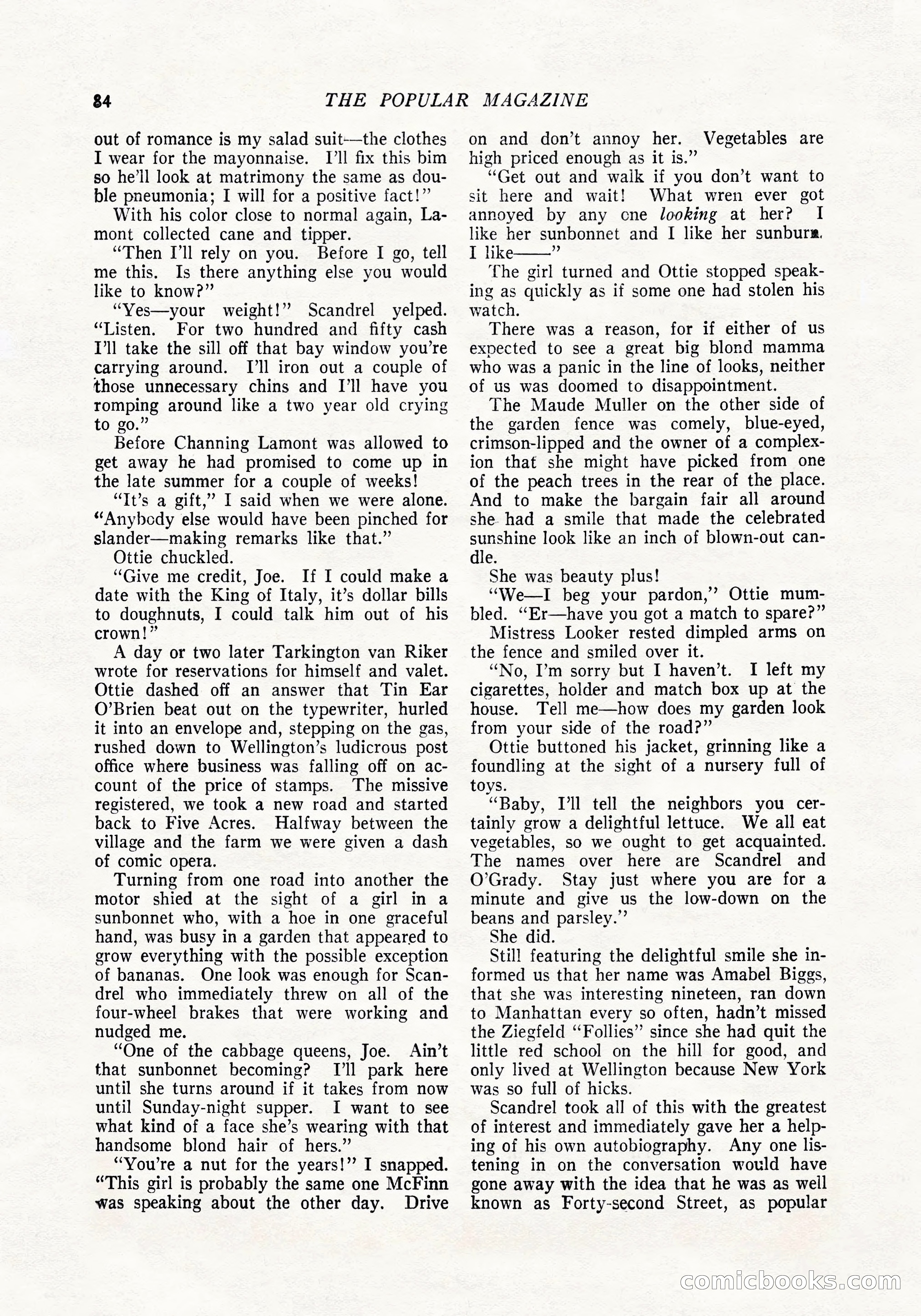 The Popular Magazine, April 20, 1924 — page 86 of 400