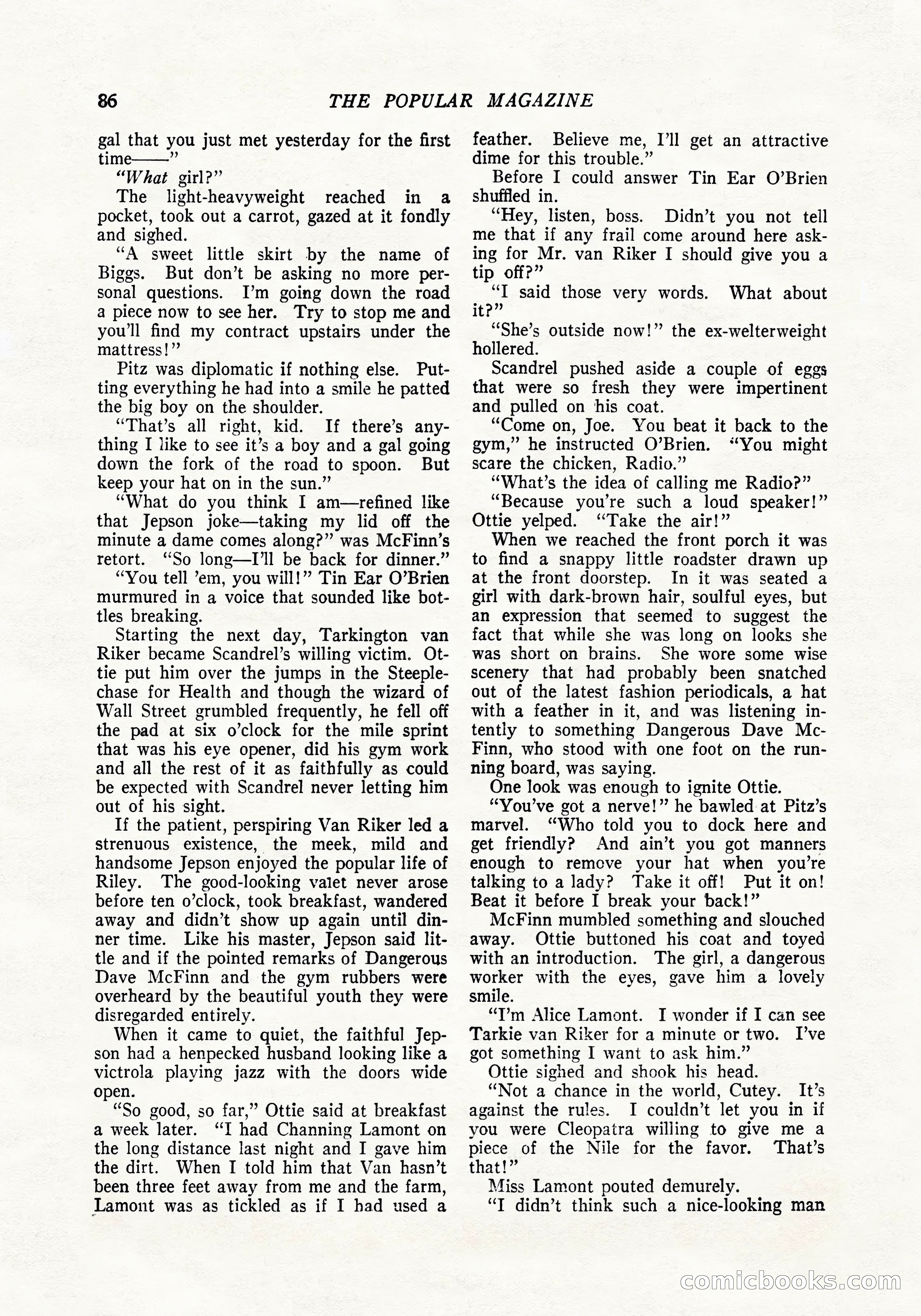 The Popular Magazine, April 20, 1924 — page 88 of 400