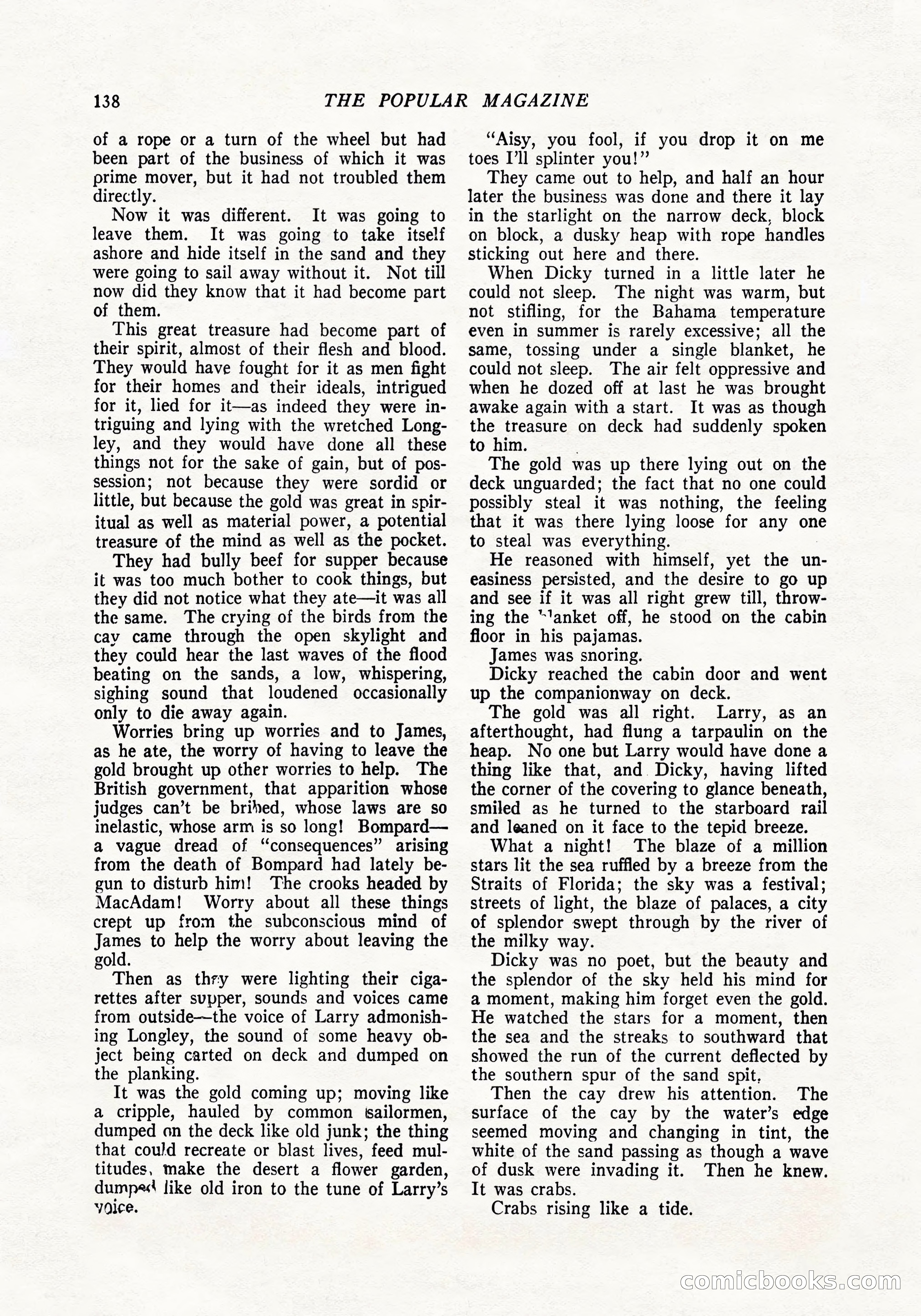 The Popular Magazine, April 20, 1924 — page 140 of 400