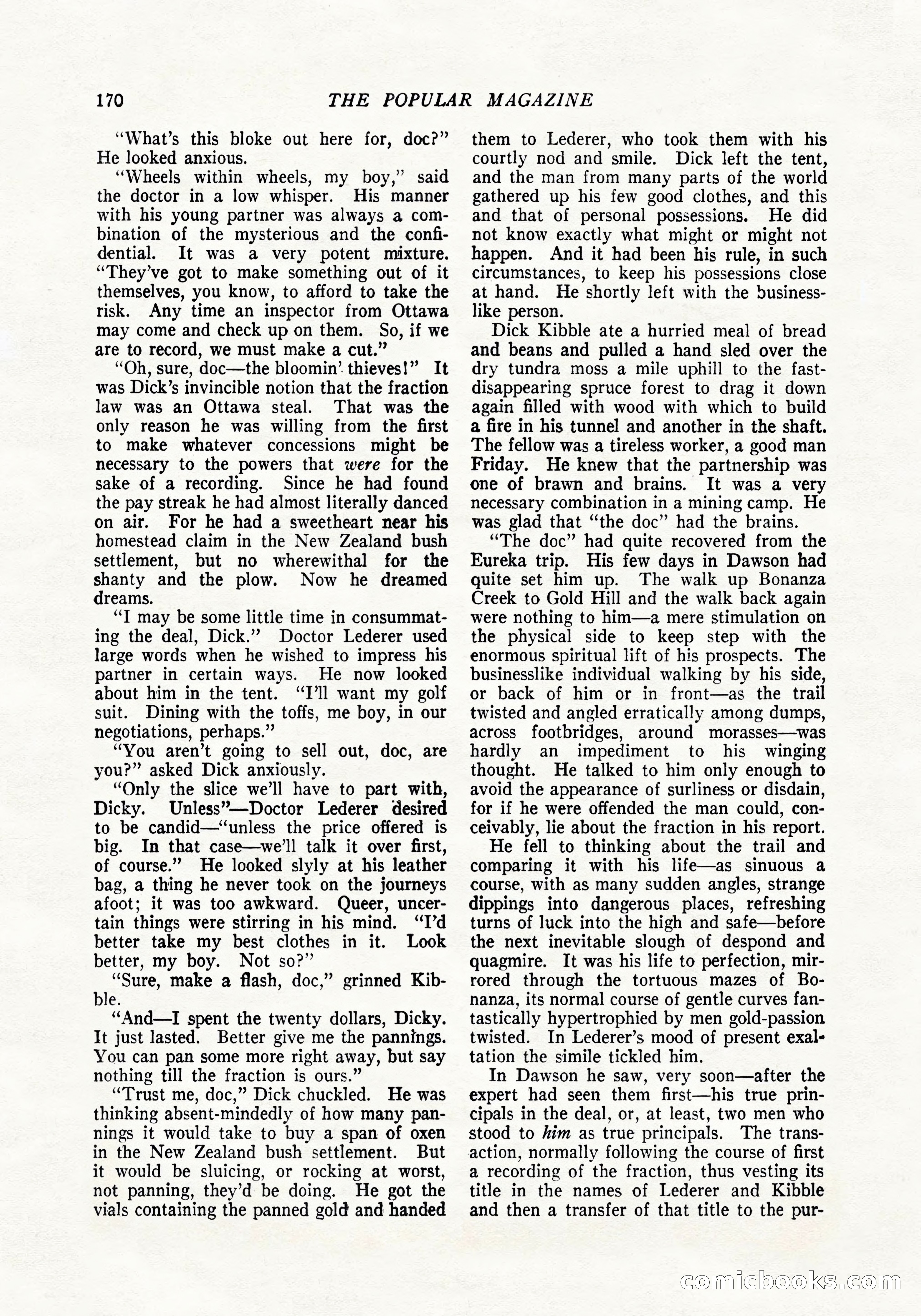 The Popular Magazine, April 20, 1924 — page 172 of 400
