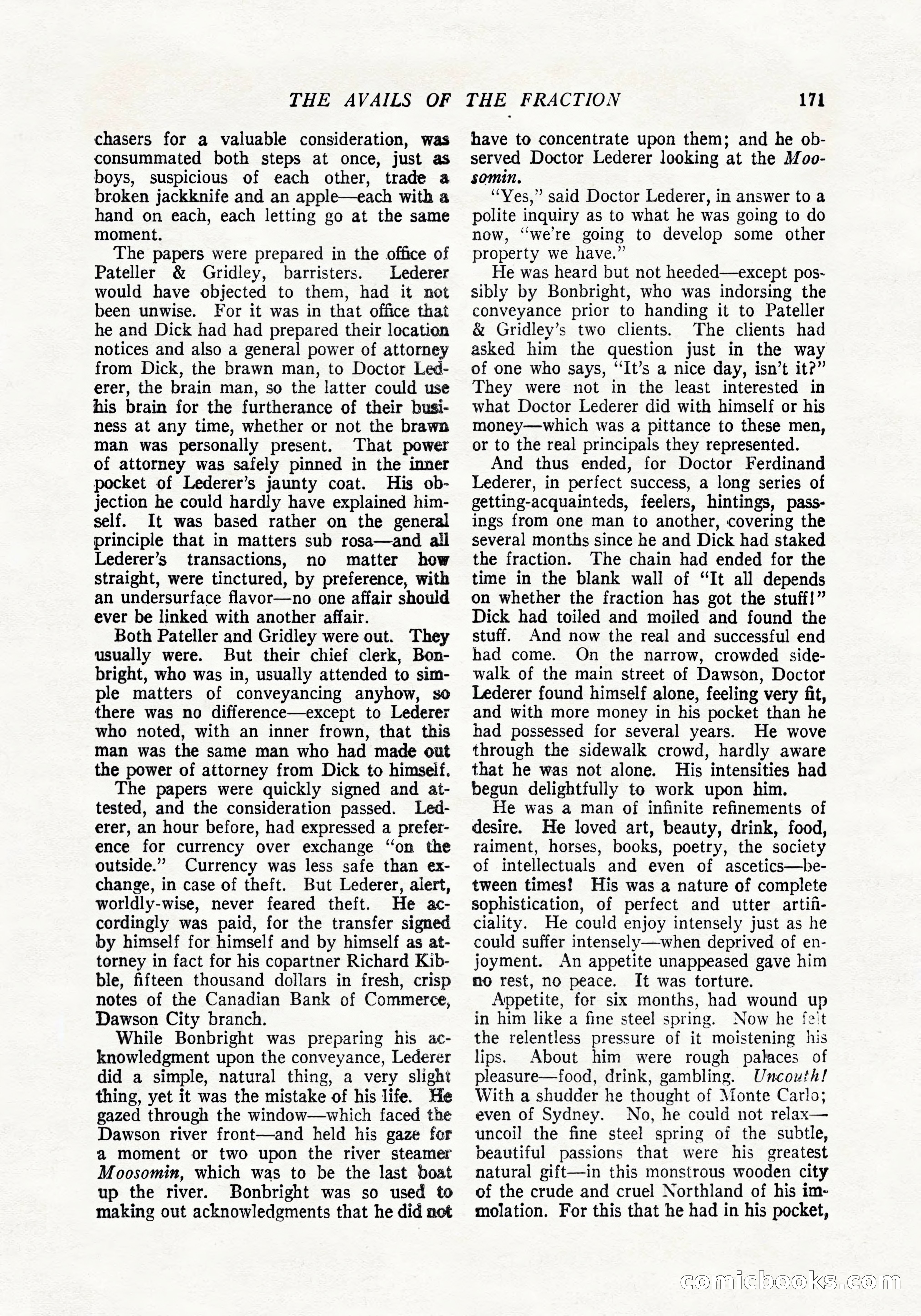 The Popular Magazine, April 20, 1924 — page 173 of 400