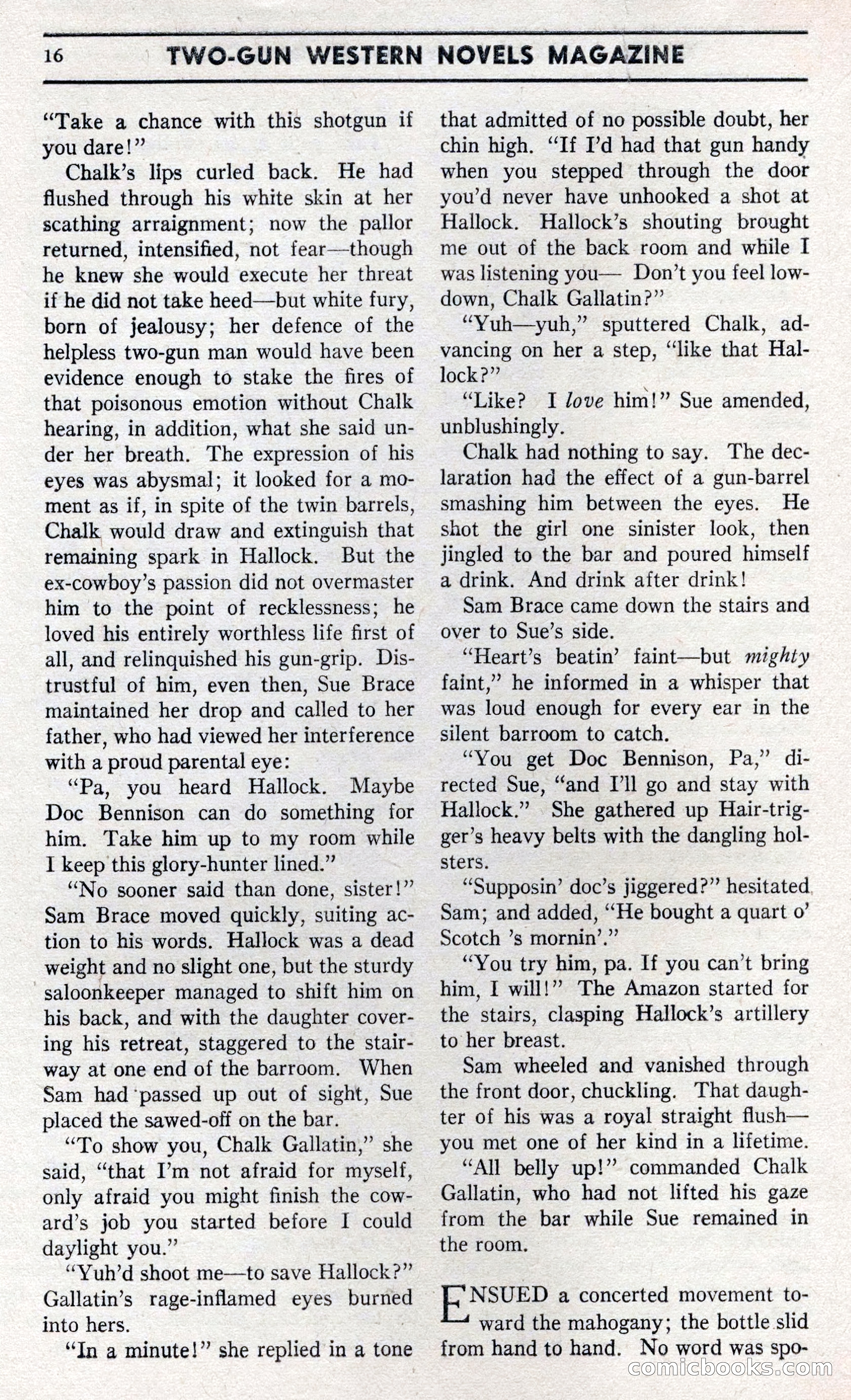Two-Gun Western Novels Magazine — page 15 of 116