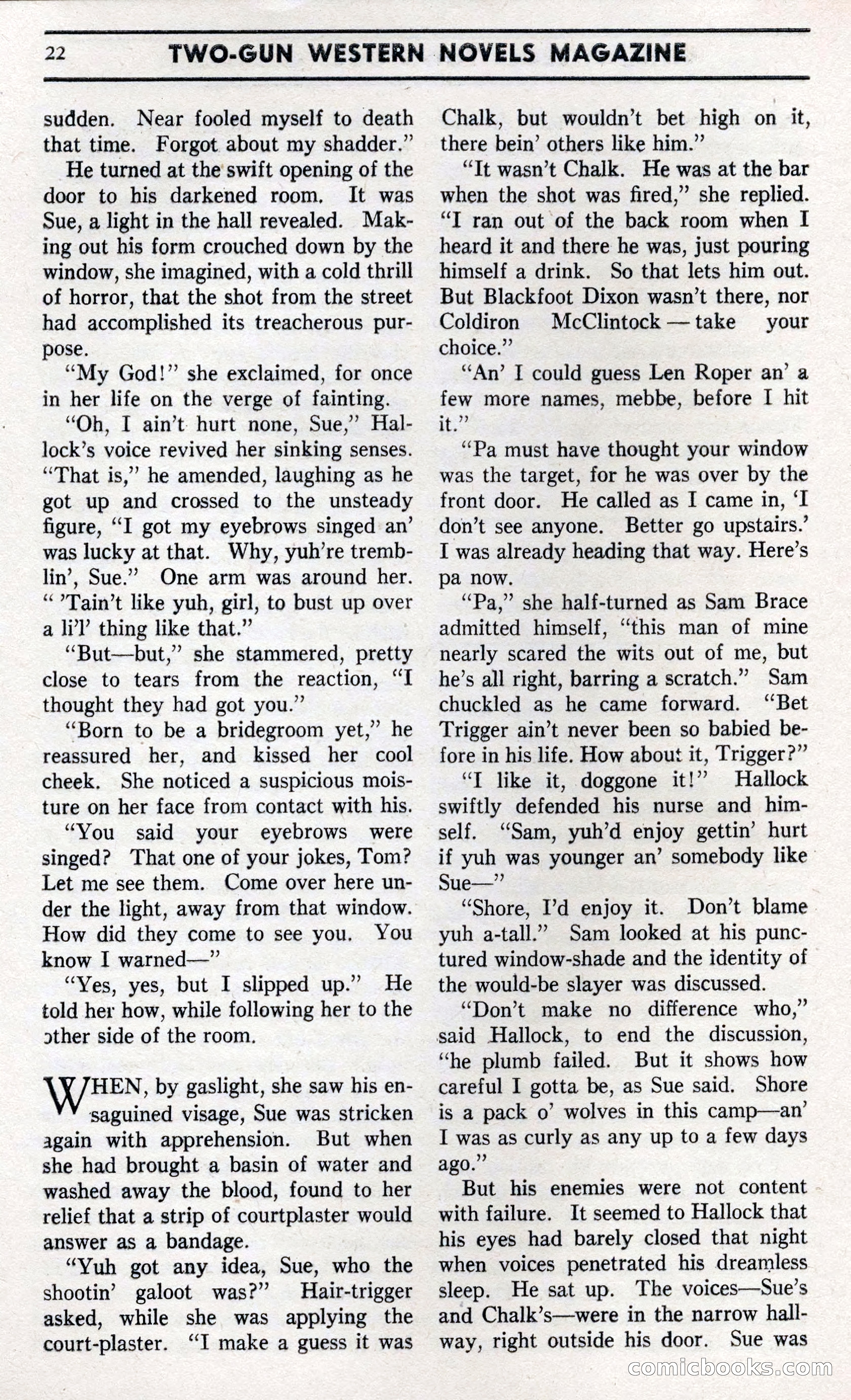 Two-Gun Western Novels Magazine — page 21 of 116