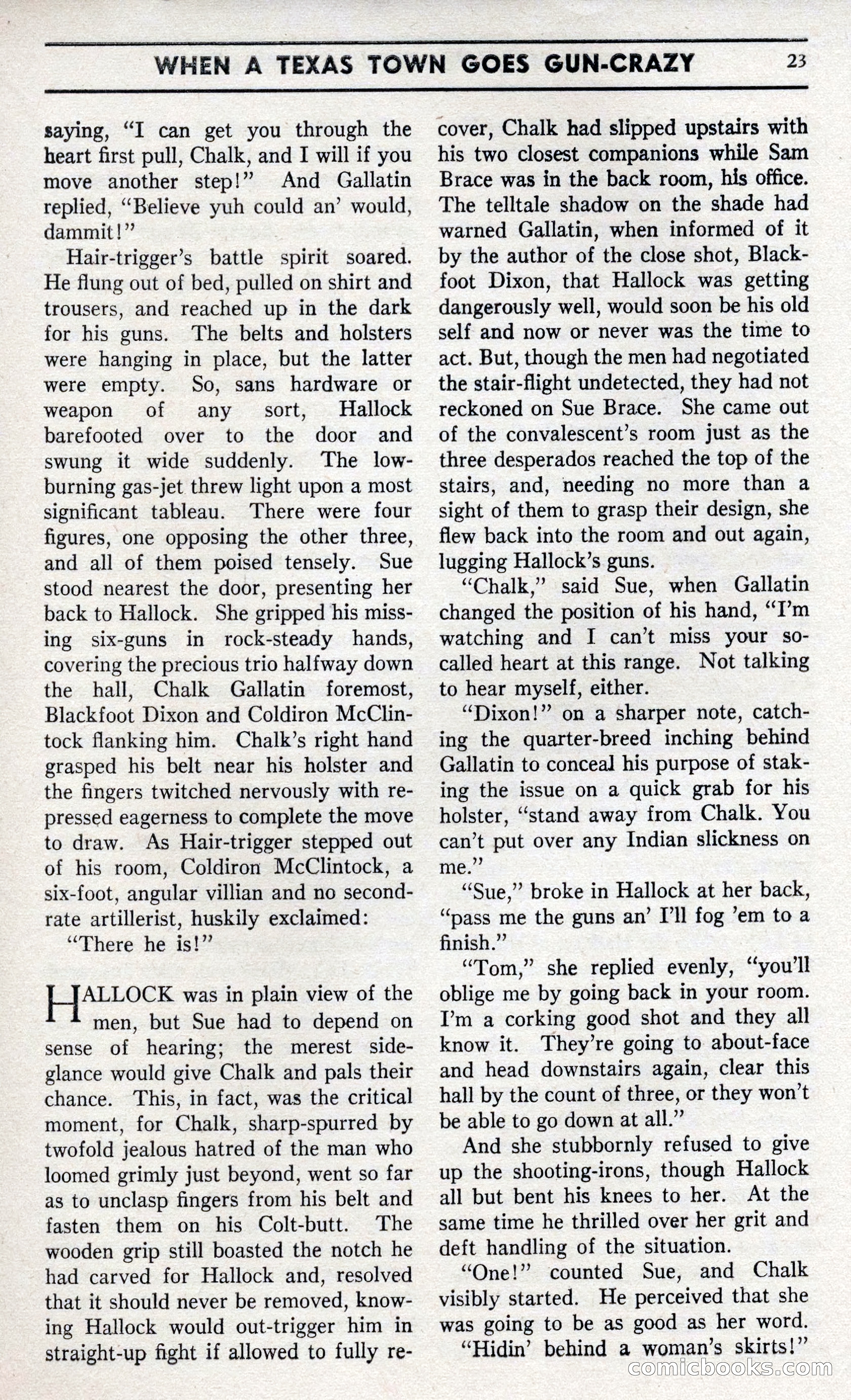 Two-Gun Western Novels Magazine — page 22 of 116