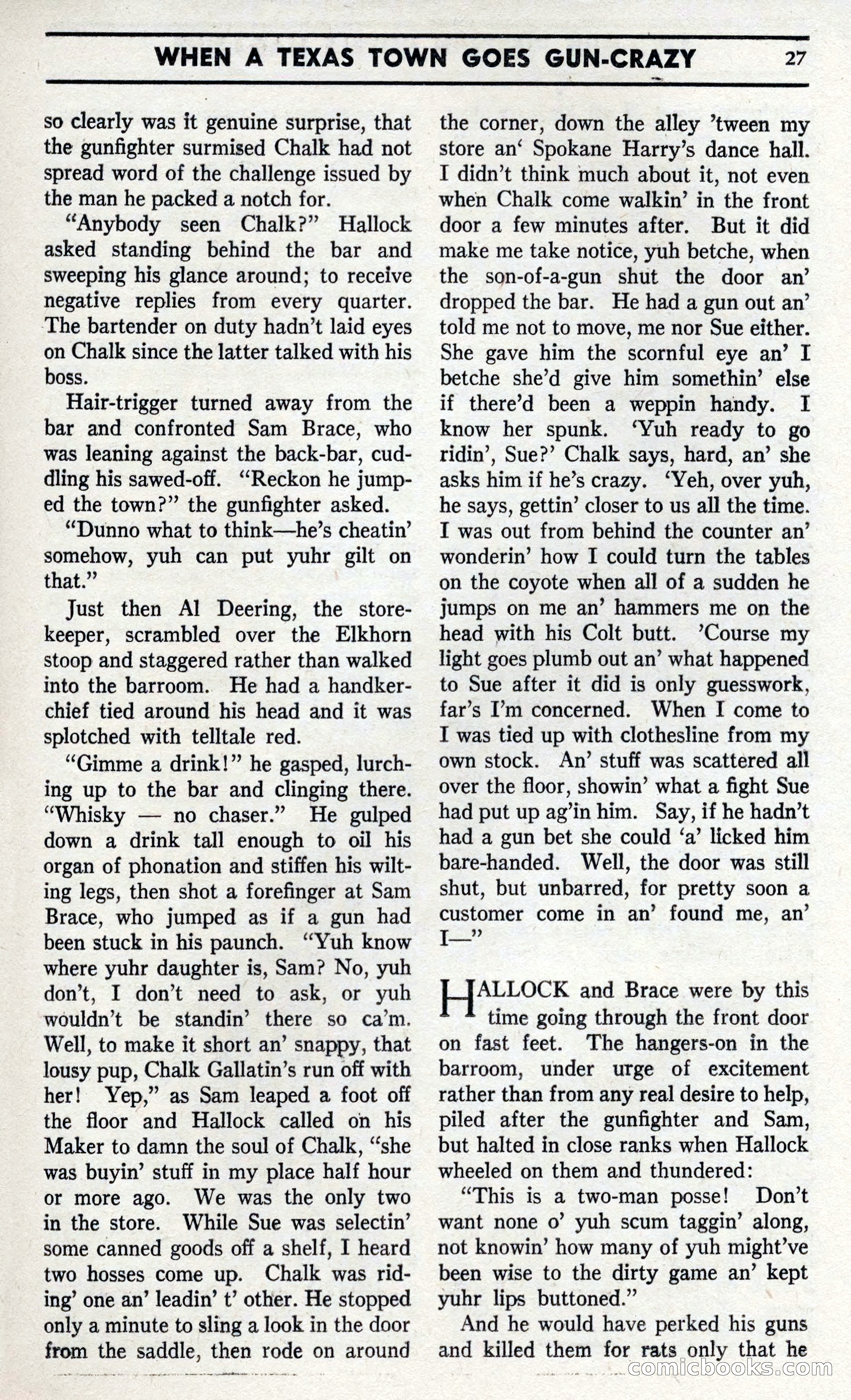 Two-Gun Western Novels Magazine — page 26 of 116