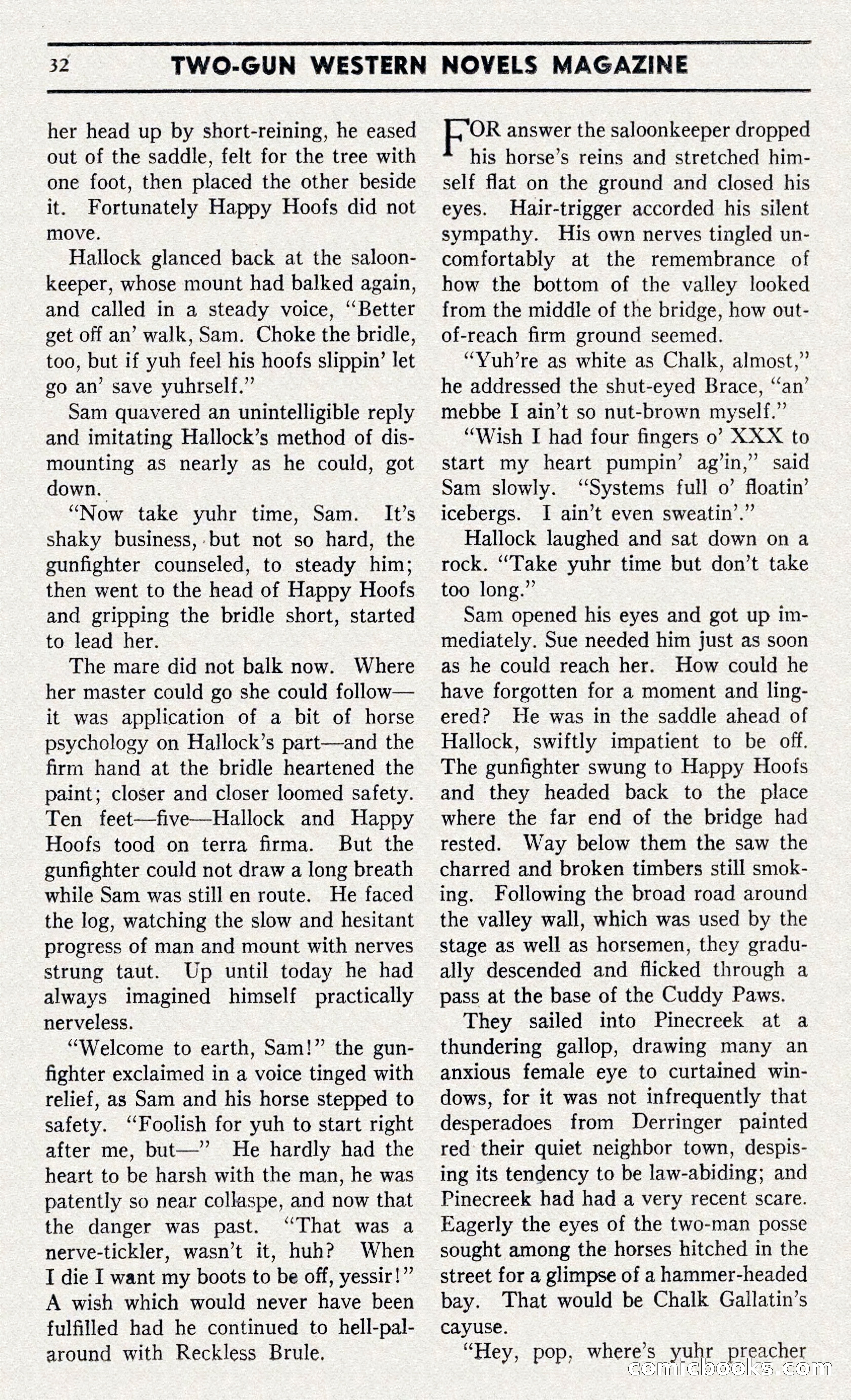 Two-Gun Western Novels Magazine — page 31 of 116