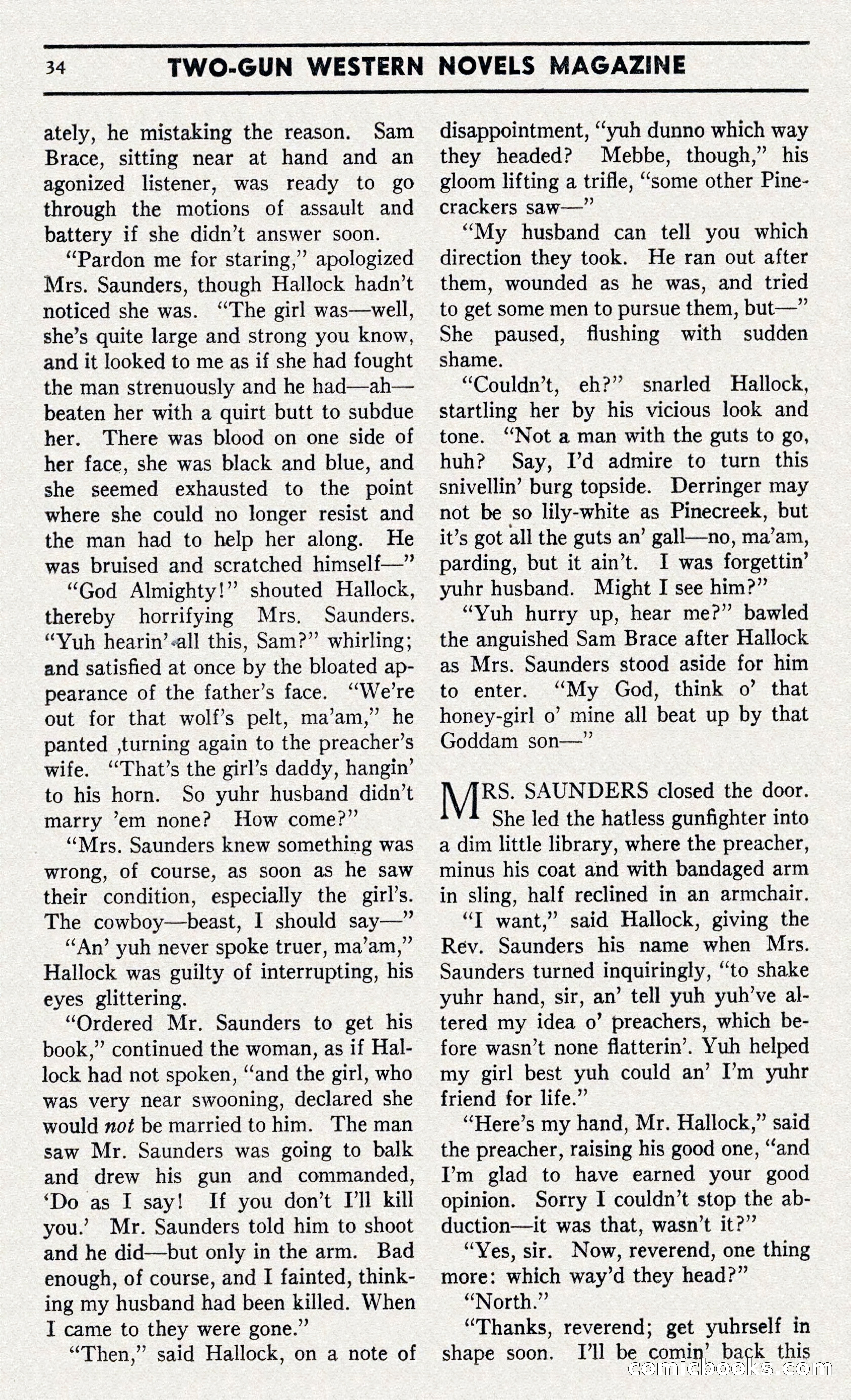 Two-Gun Western Novels Magazine — page 33 of 116