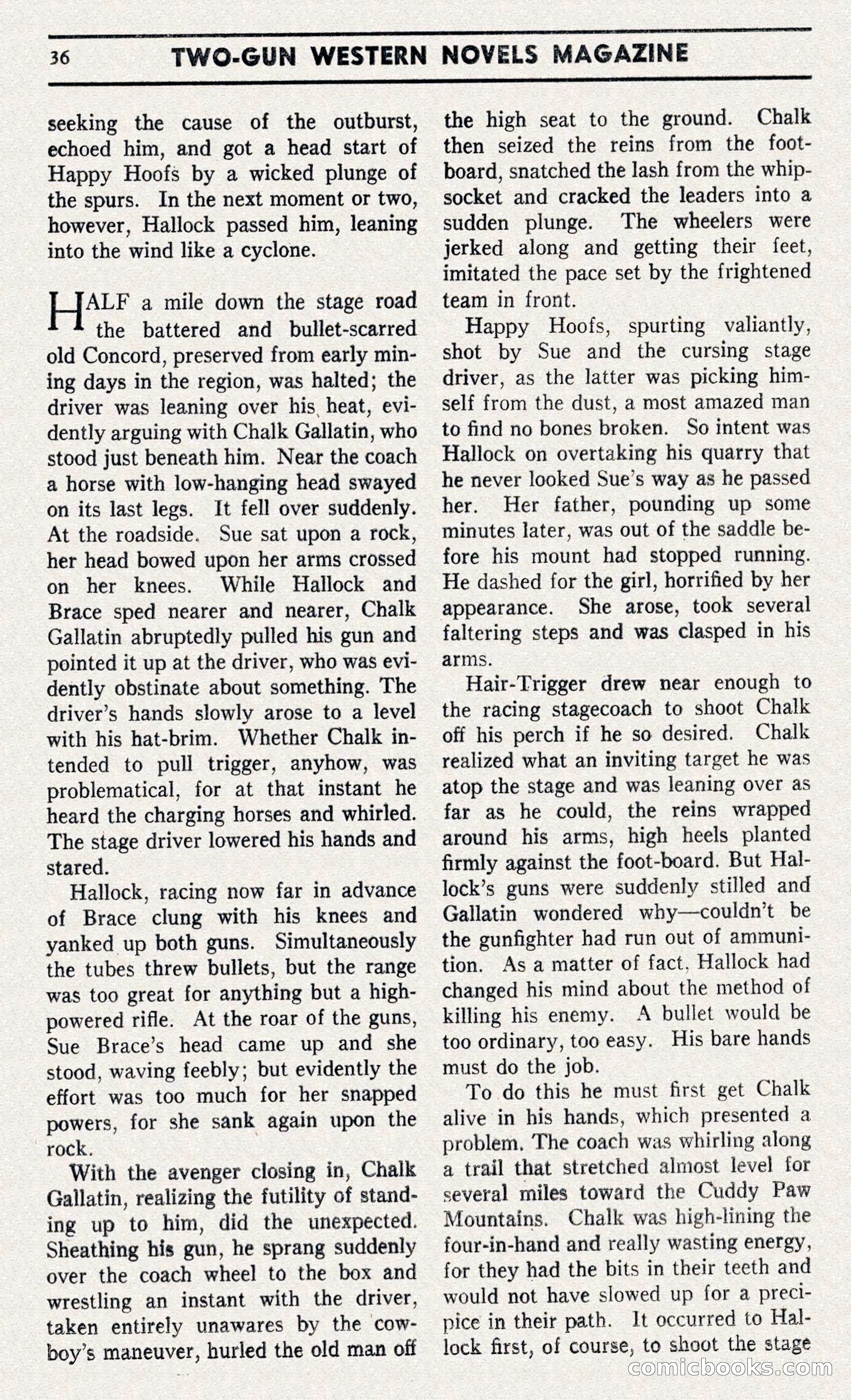 Two-Gun Western Novels Magazine — page 35 of 116