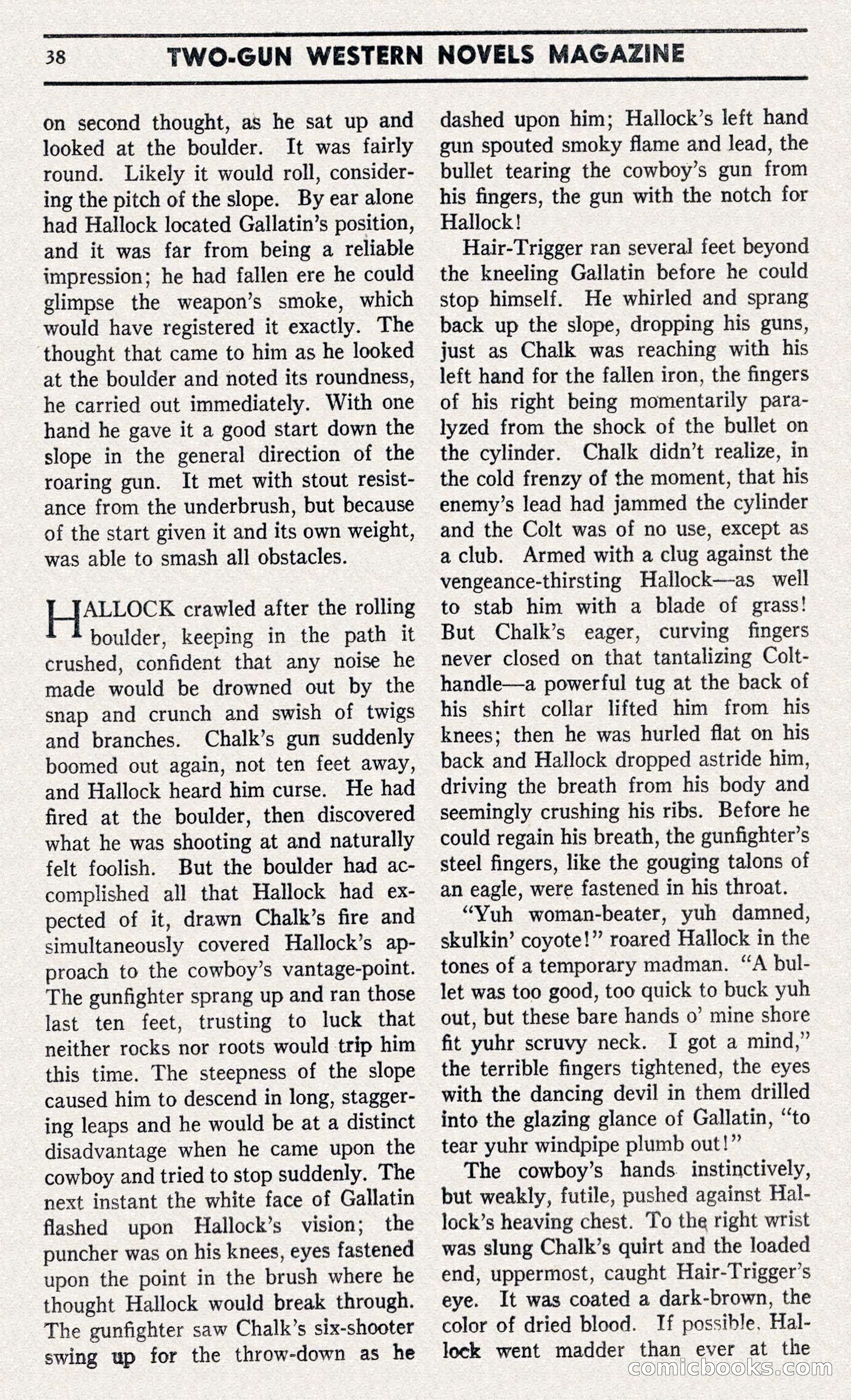 Two-Gun Western Novels Magazine — page 37 of 116