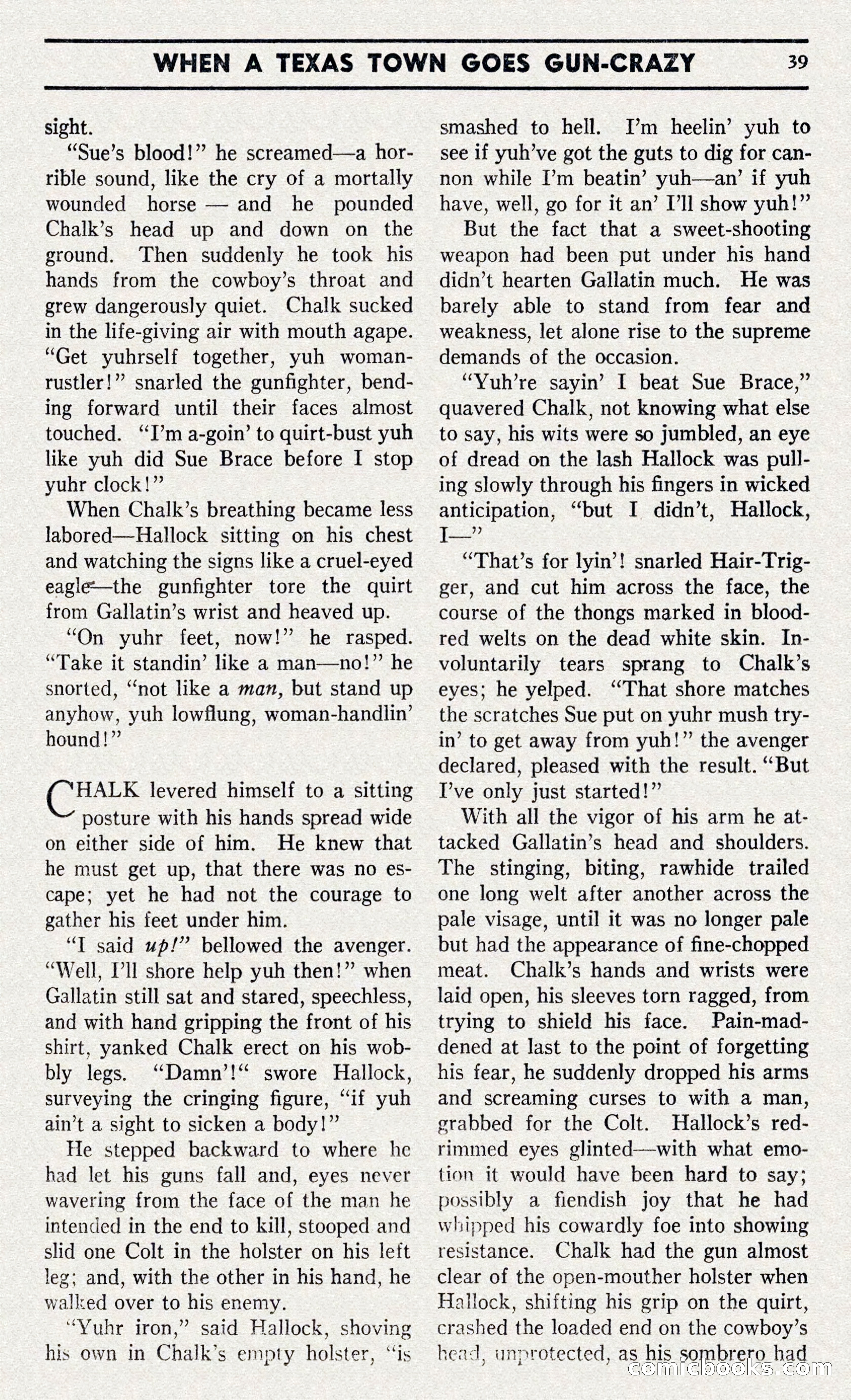 Two-Gun Western Novels Magazine — page 38 of 116