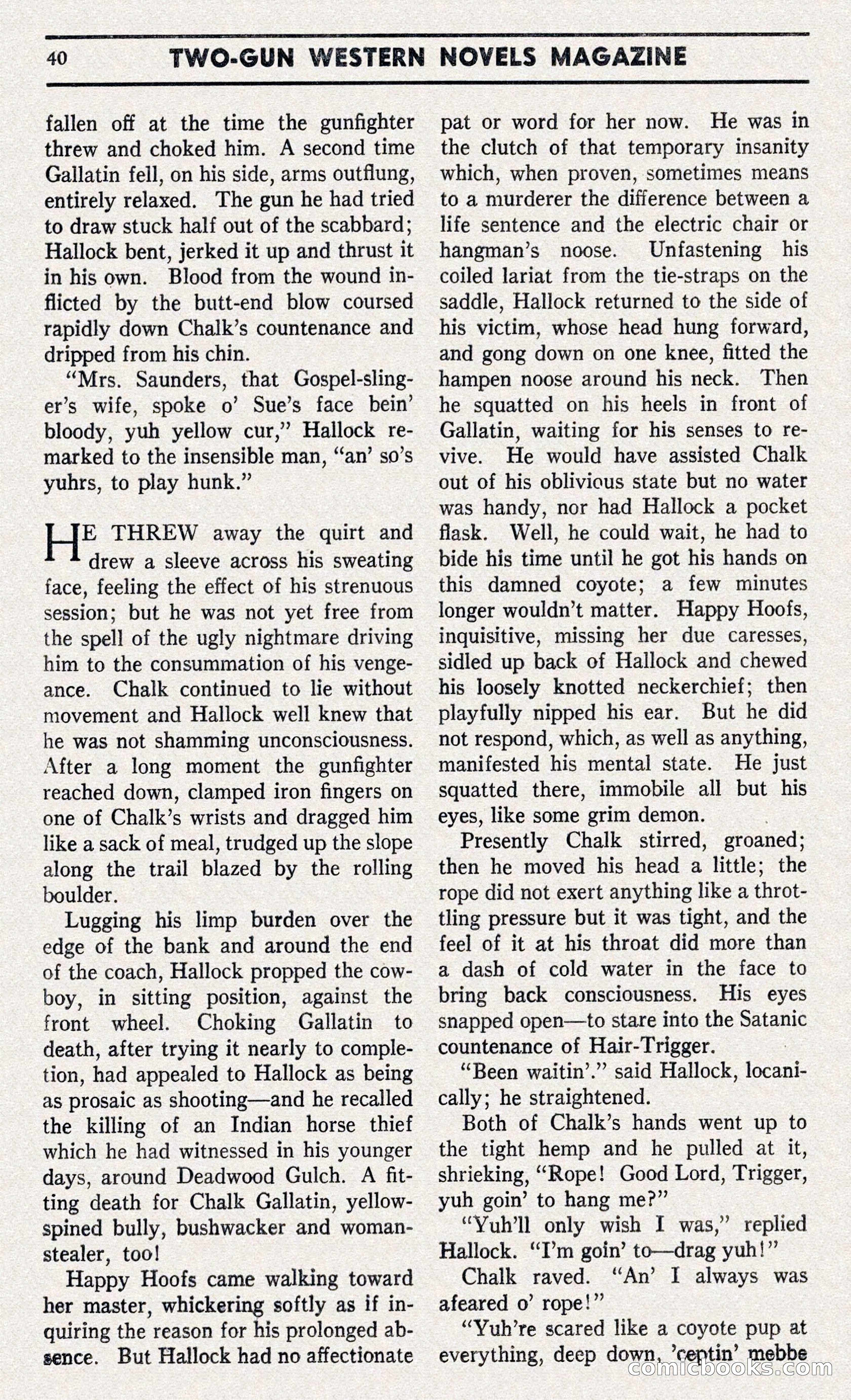 Two-Gun Western Novels Magazine — page 39 of 116