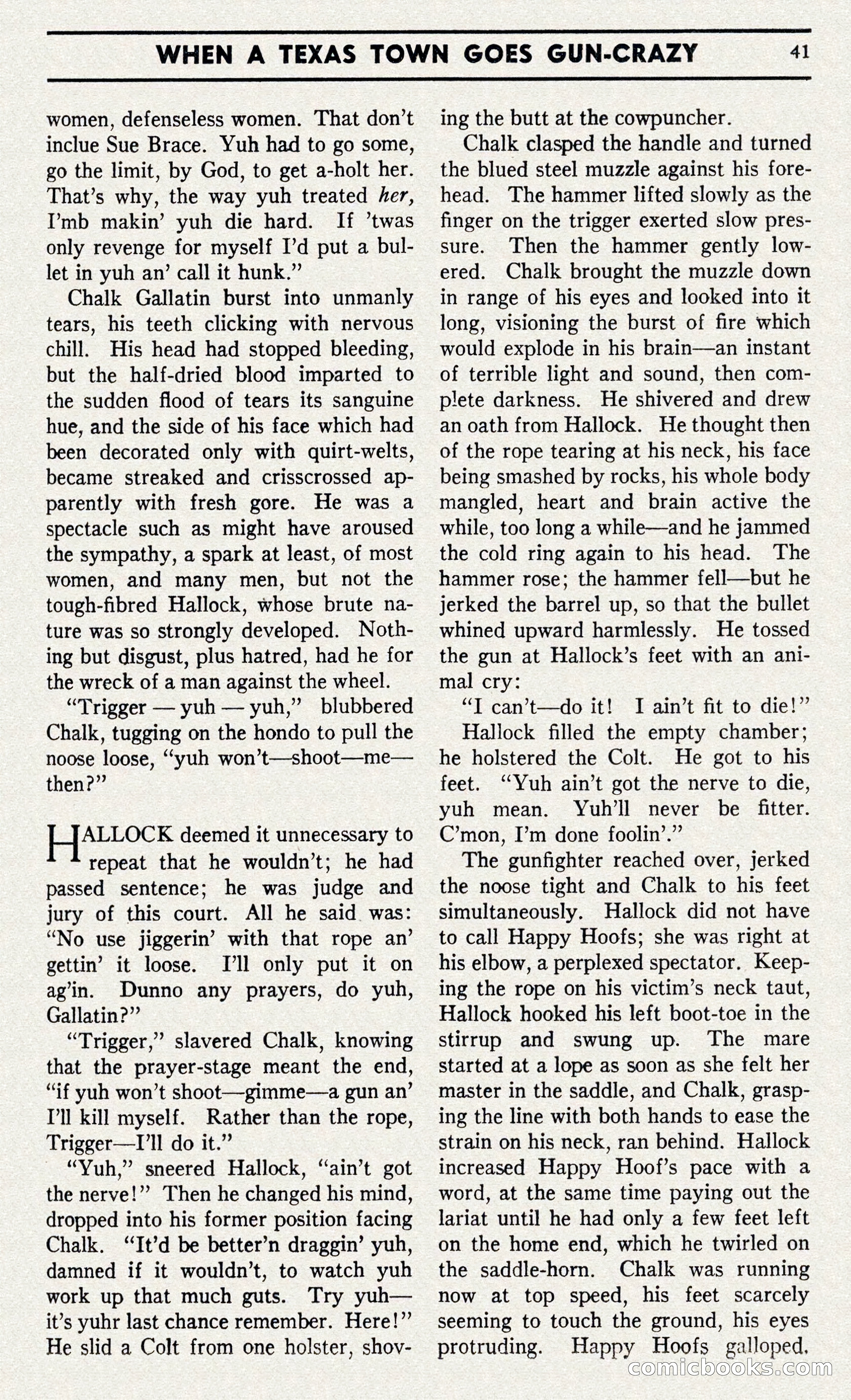 Two-Gun Western Novels Magazine — page 40 of 116