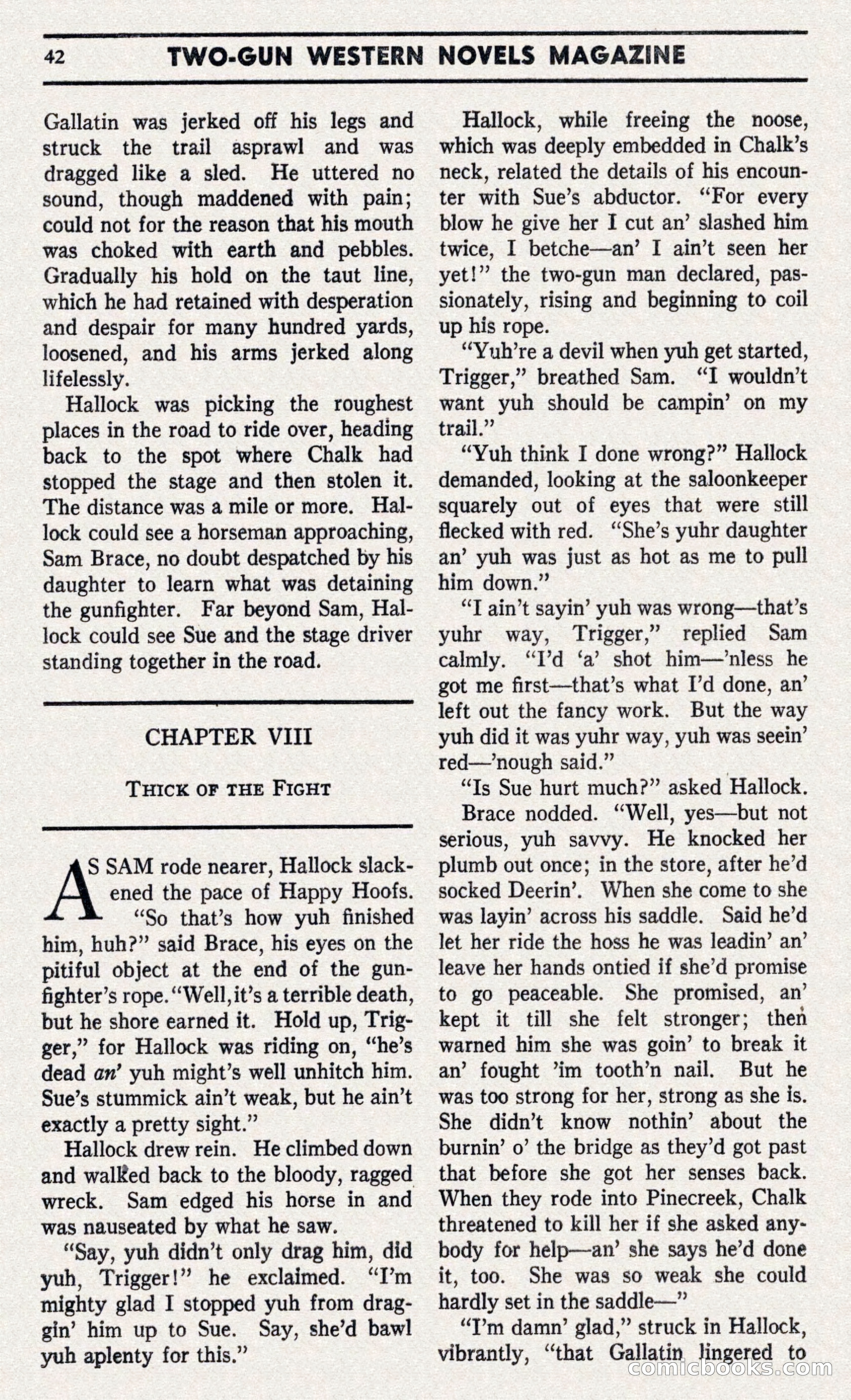 Two-Gun Western Novels Magazine — page 41 of 116