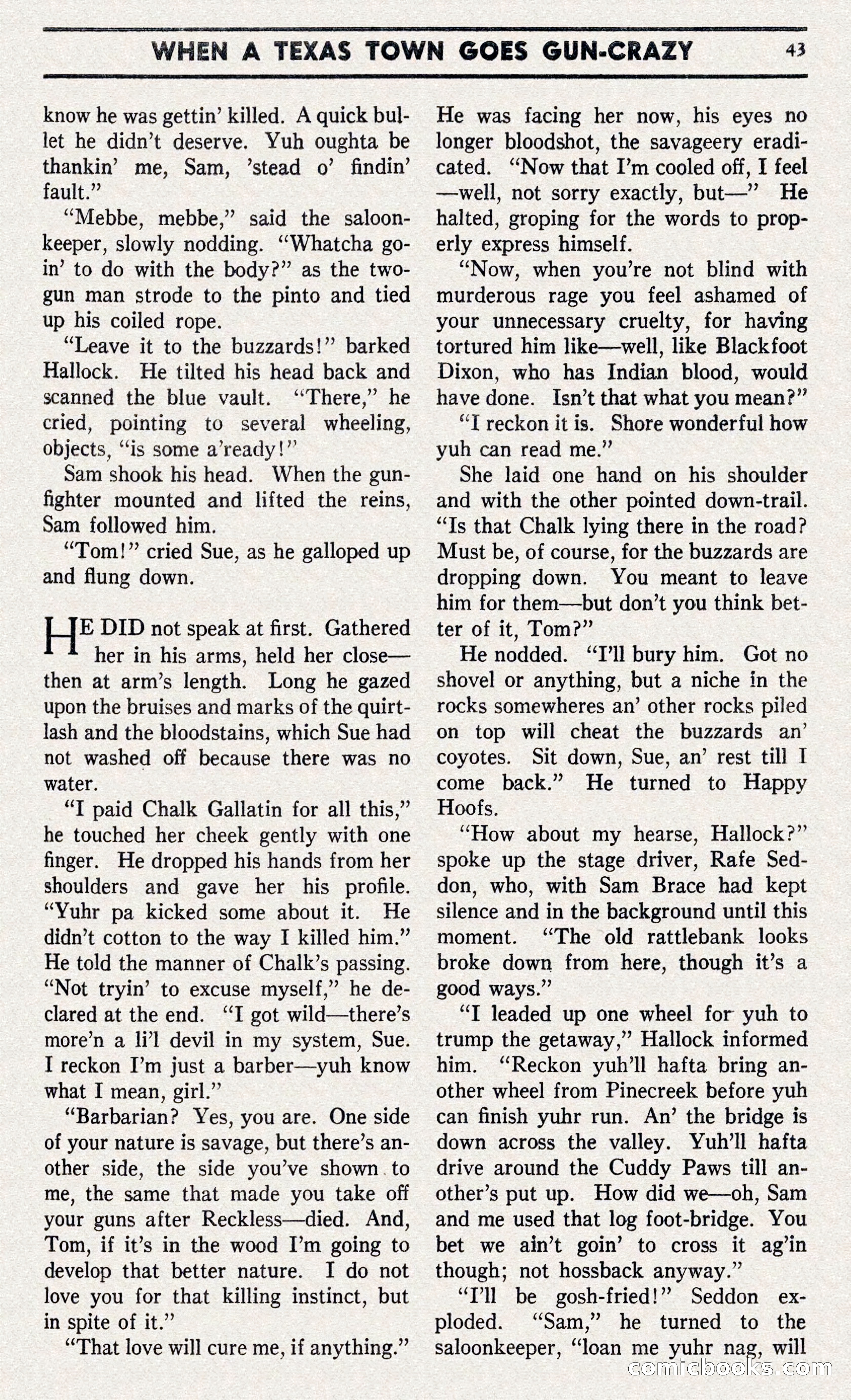 Two-Gun Western Novels Magazine — page 42 of 116