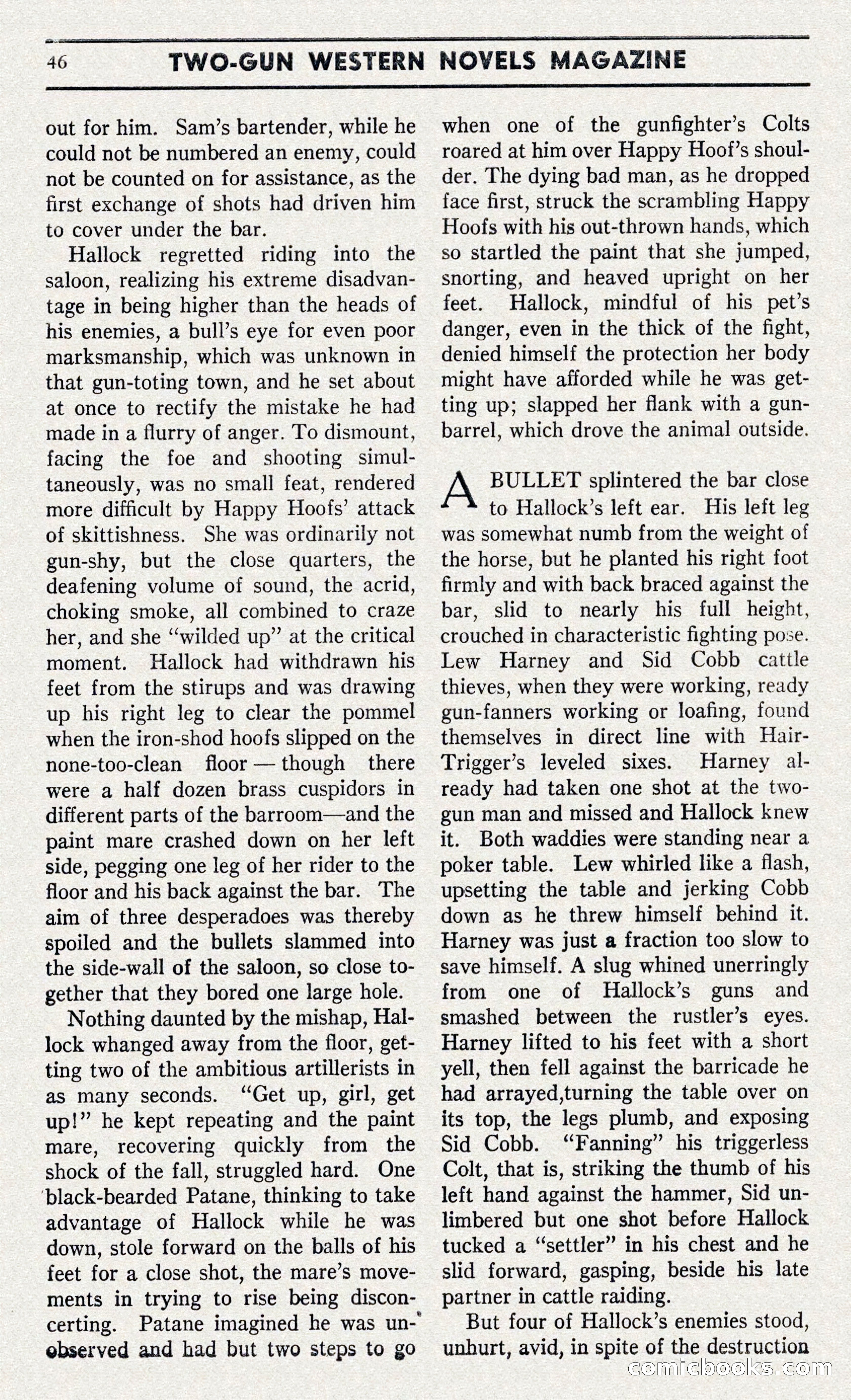 Two-Gun Western Novels Magazine — page 45 of 116
