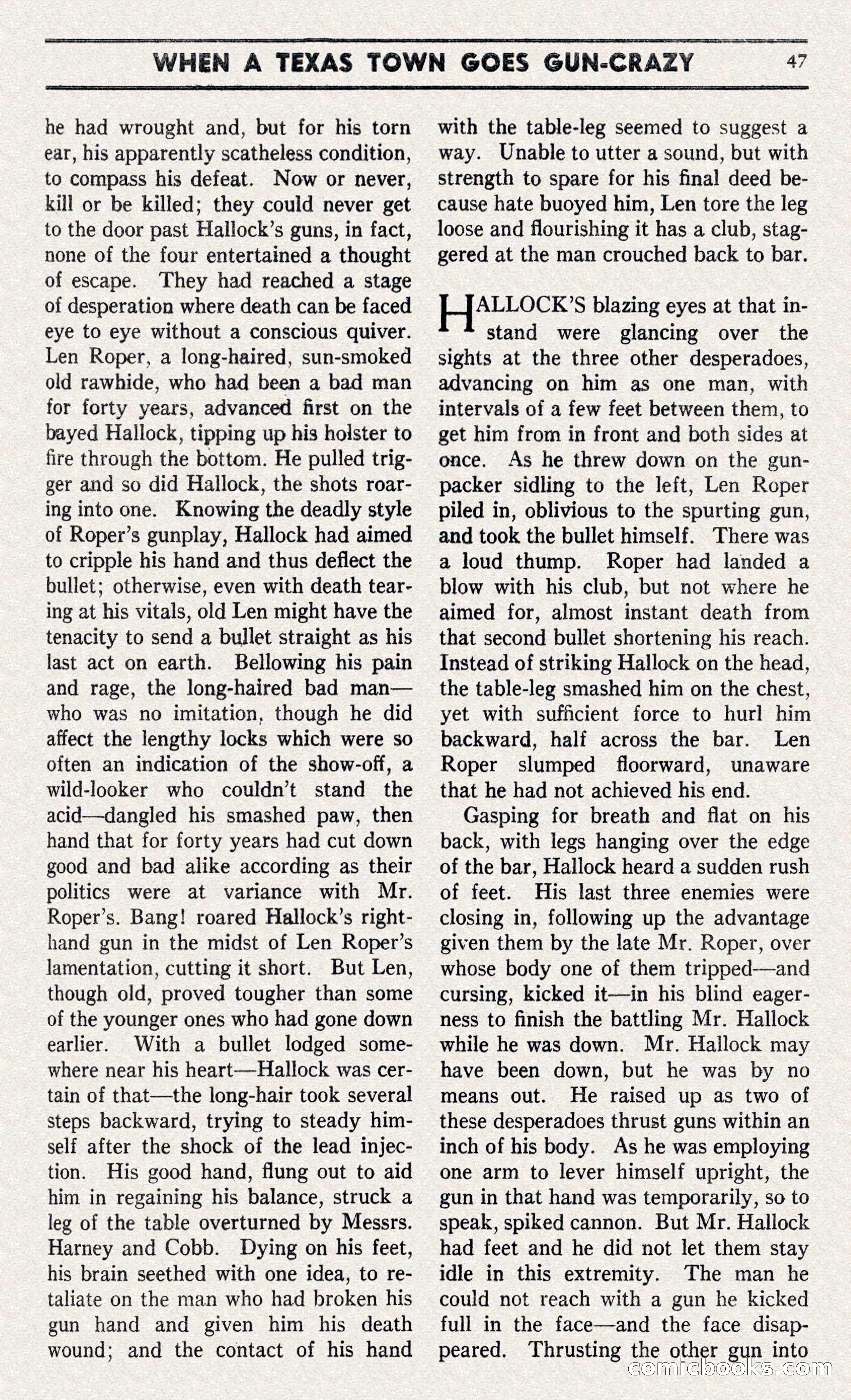 Two-Gun Western Novels Magazine — page 46 of 116