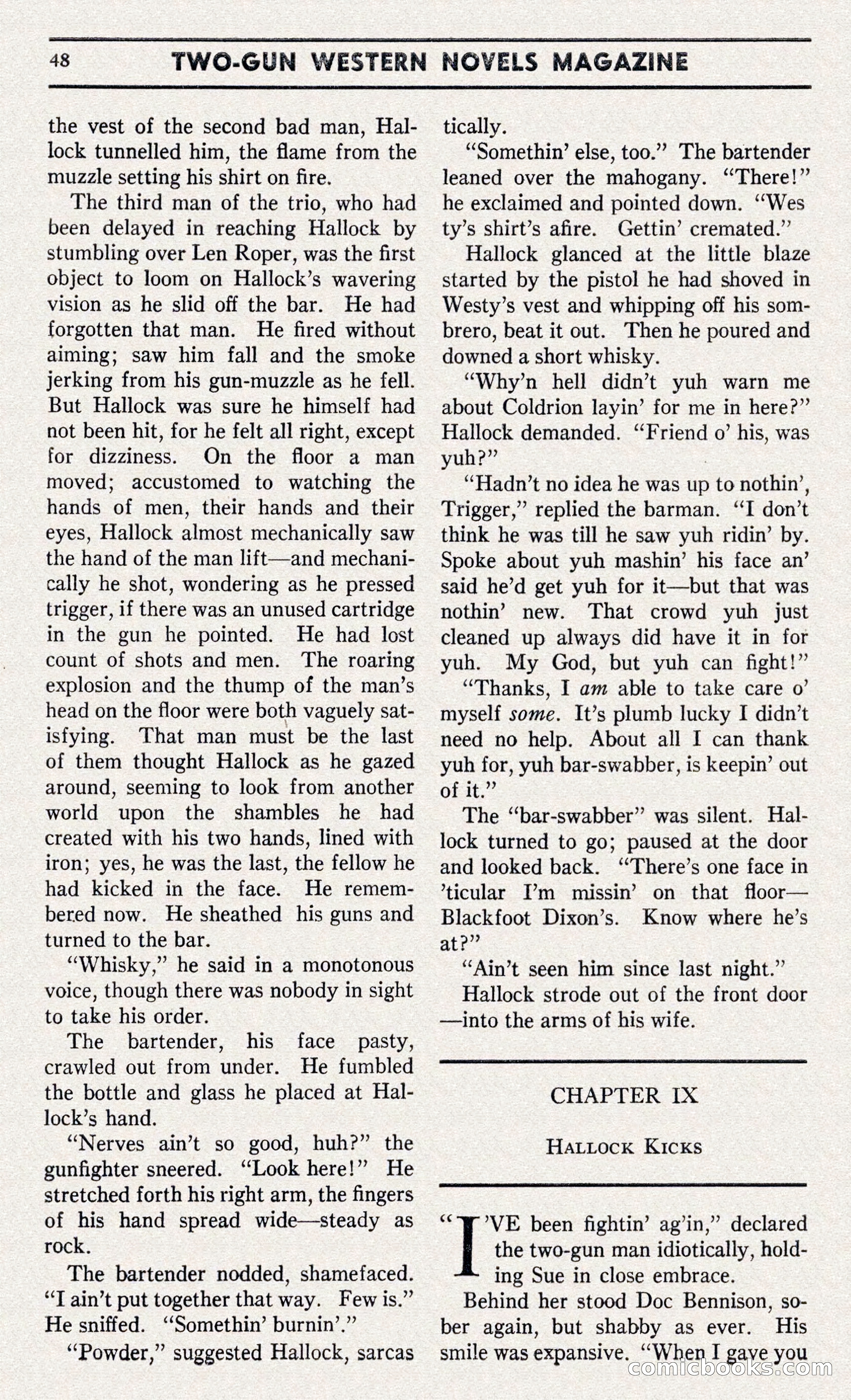 Two-Gun Western Novels Magazine — page 47 of 116