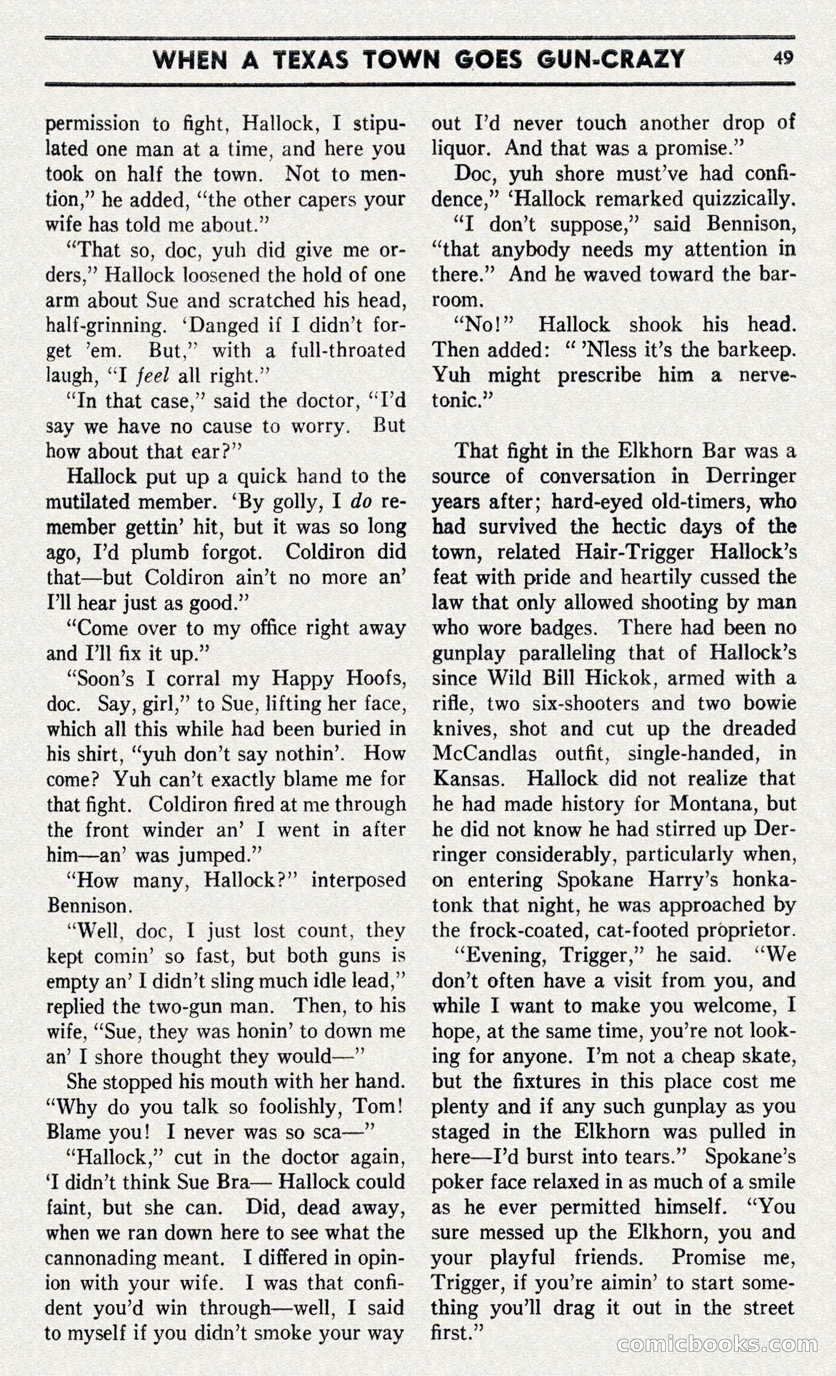 Two-Gun Western Novels Magazine — page 48 of 116