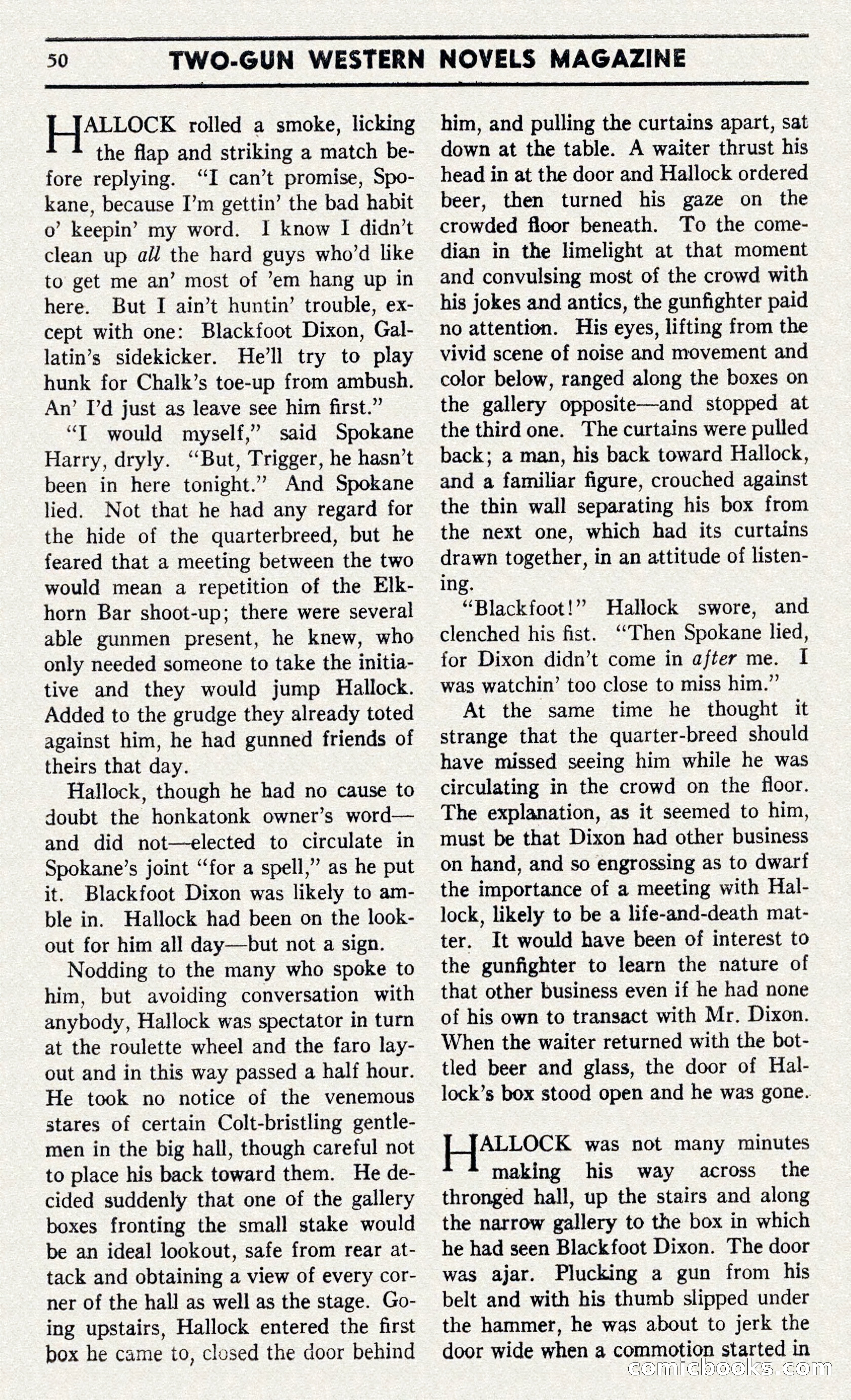 Two-Gun Western Novels Magazine — page 49 of 116