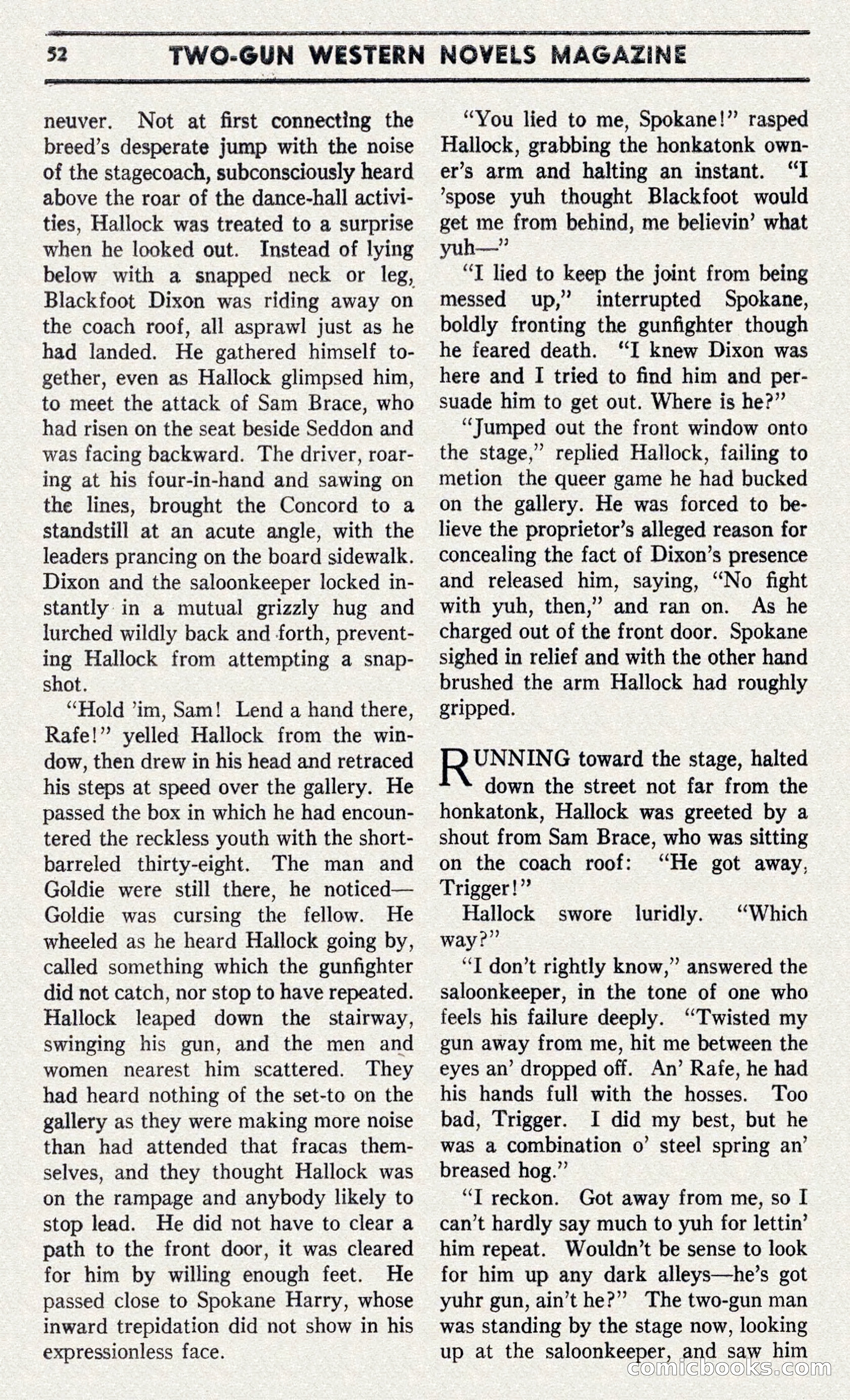 Two-Gun Western Novels Magazine — page 51 of 116
