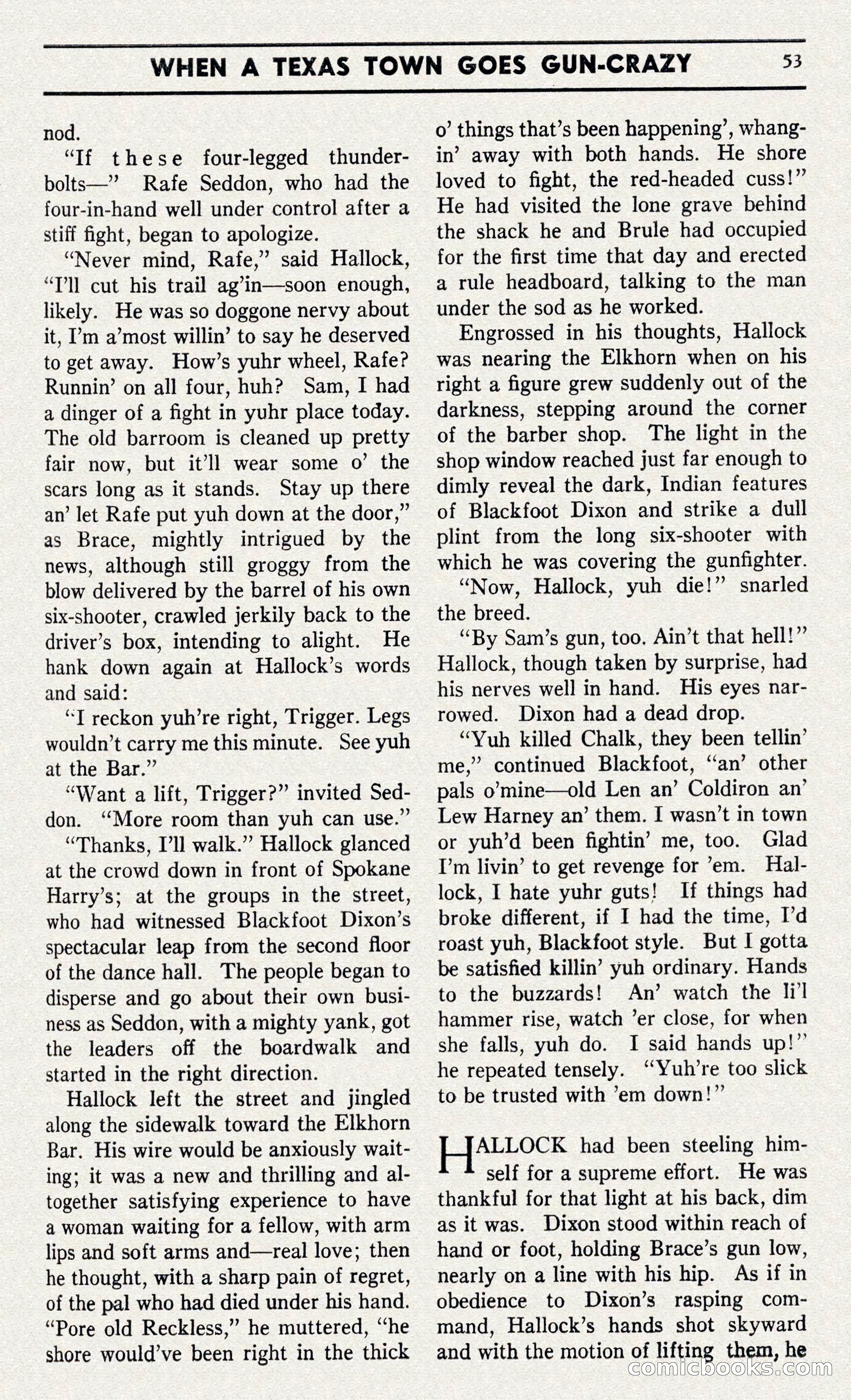 Two-Gun Western Novels Magazine — page 52 of 116