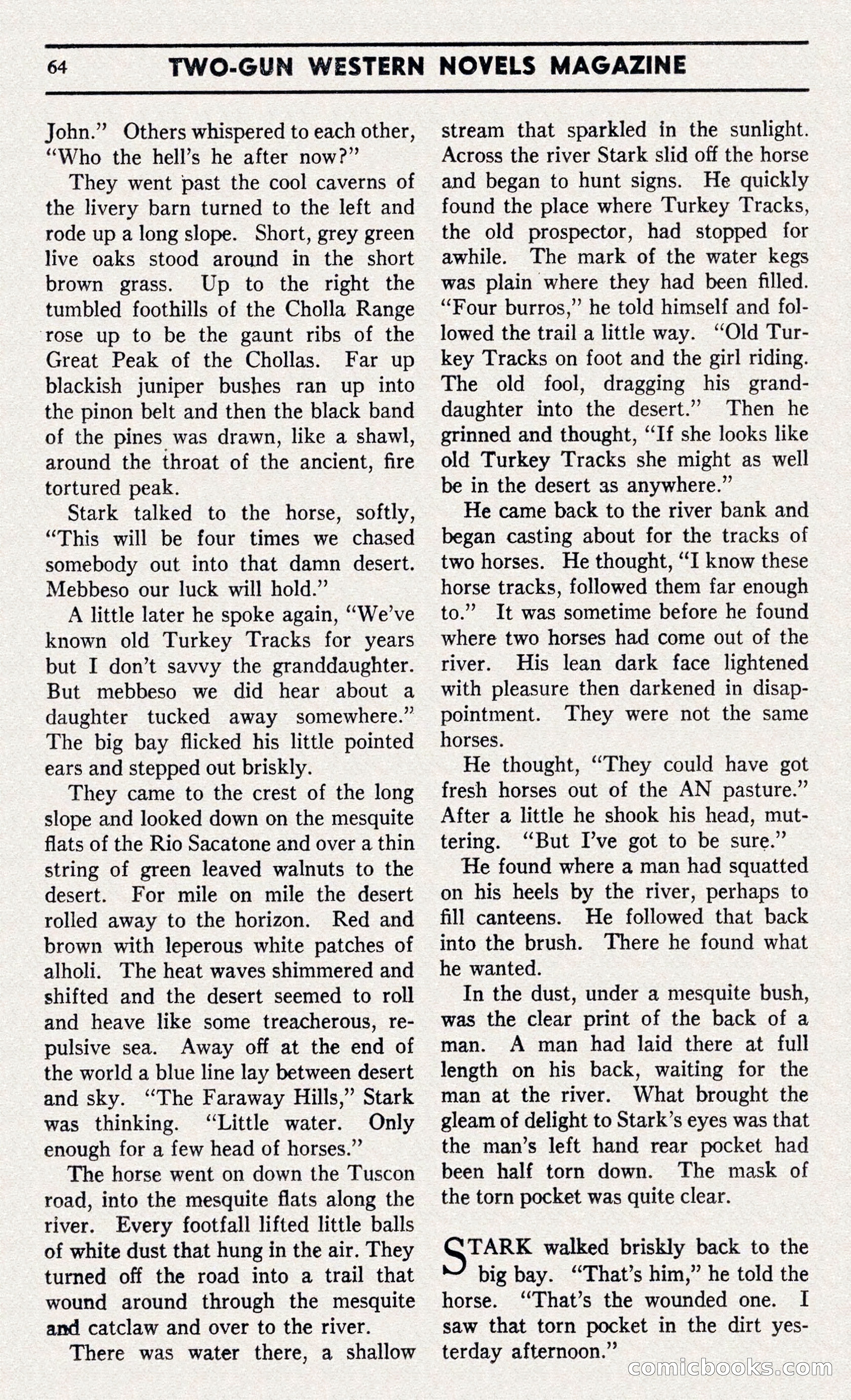 Two-Gun Western Novels Magazine — page 63 of 116