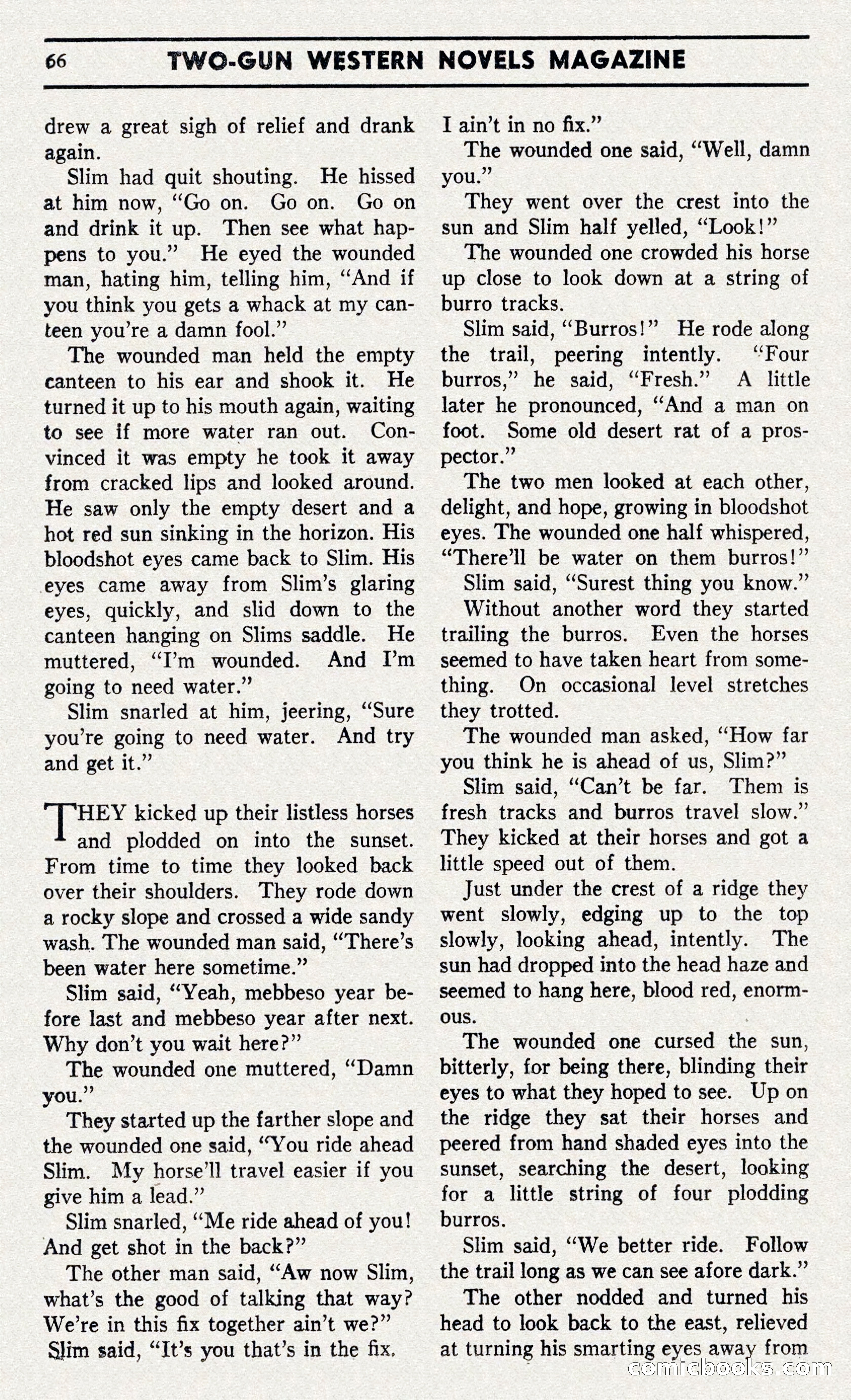 Two-Gun Western Novels Magazine — page 65 of 116
